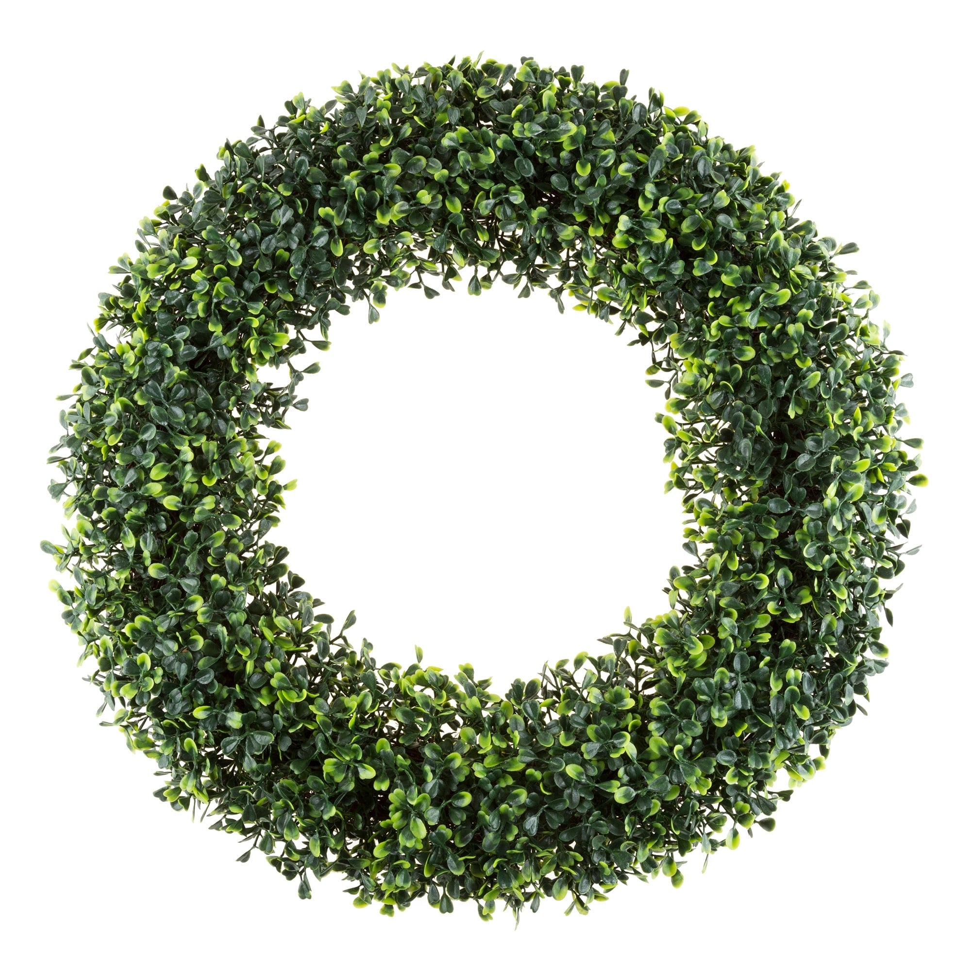 Artificial Boxwood 19.5 inch Round Wreath by Pure Garden