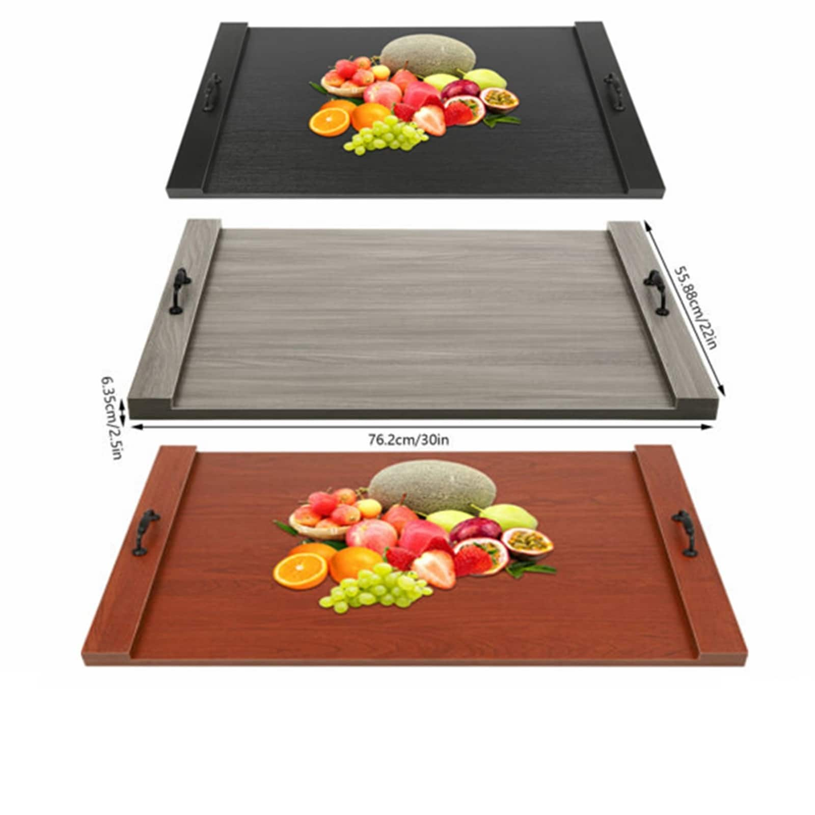 Solid Wood Noodle Board Stove Cover with Handles