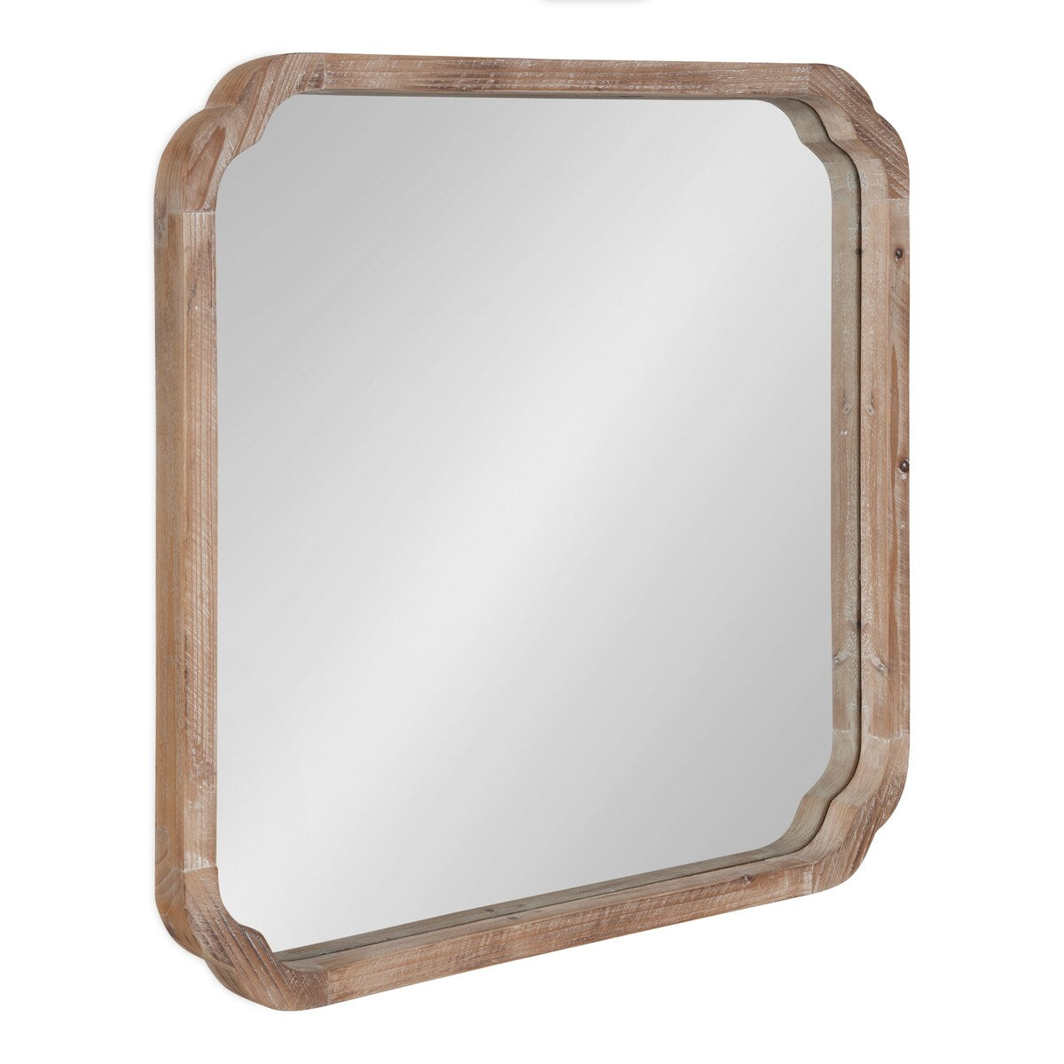 Kate and Laurel Marston Square Wood Wall Mirror