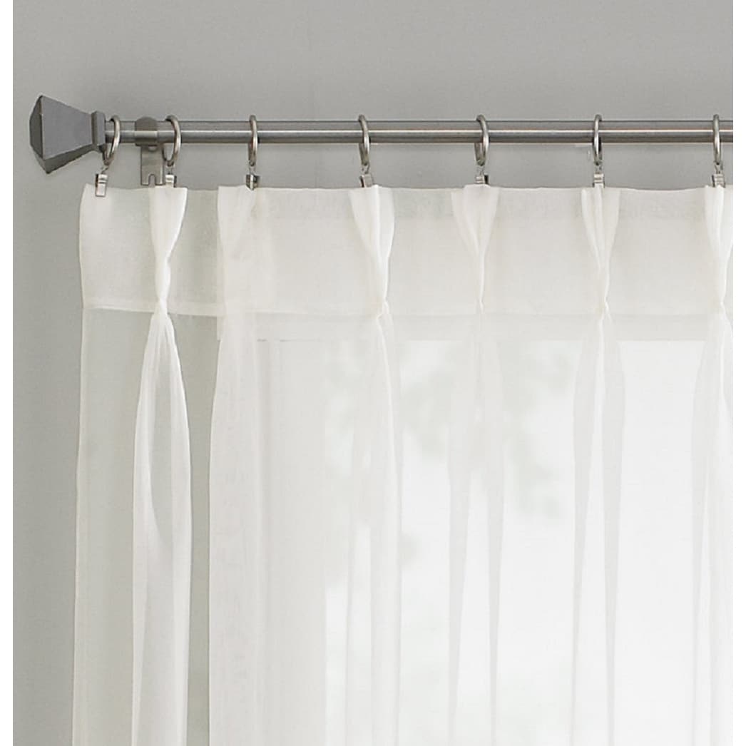 Curtainworks Soho Sheer Pinch Pleat/Back Tab Single Curtain Panel