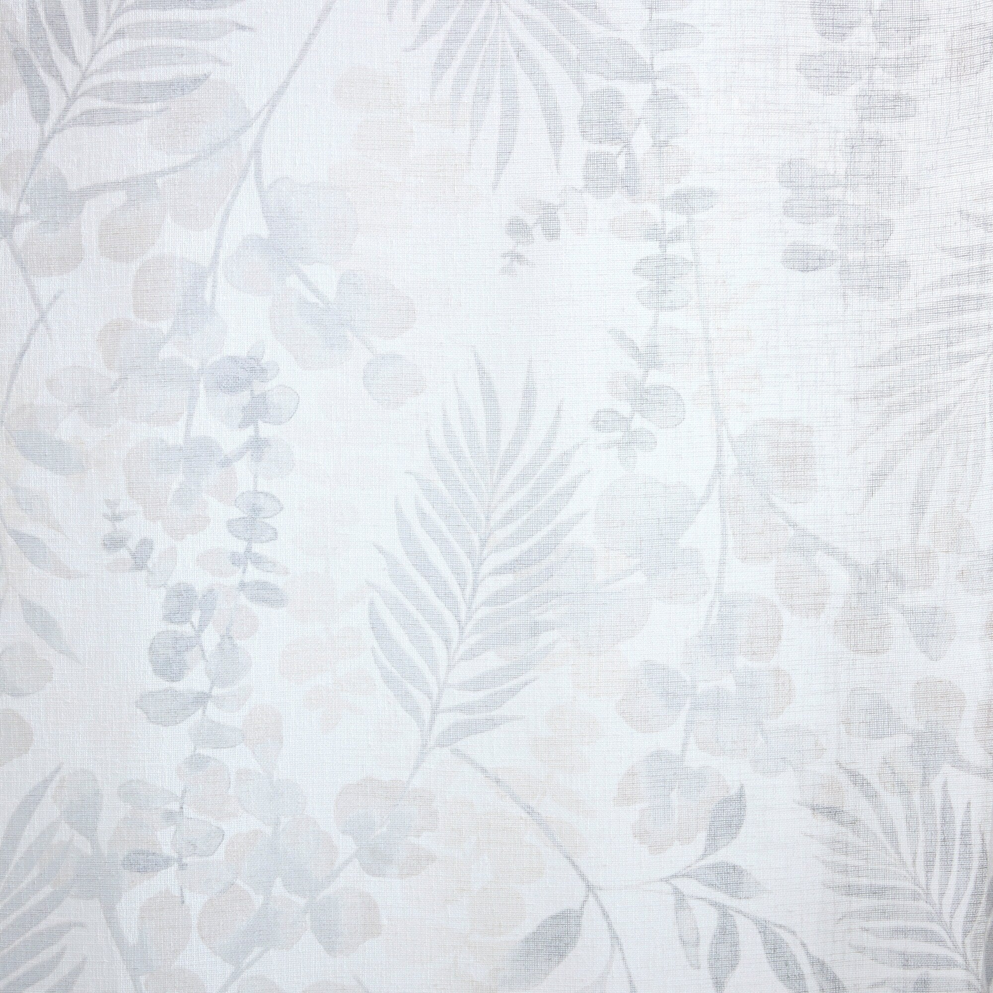 Madison Park Tulia Botanical Printed Texture Sheer Window Curtain Pair