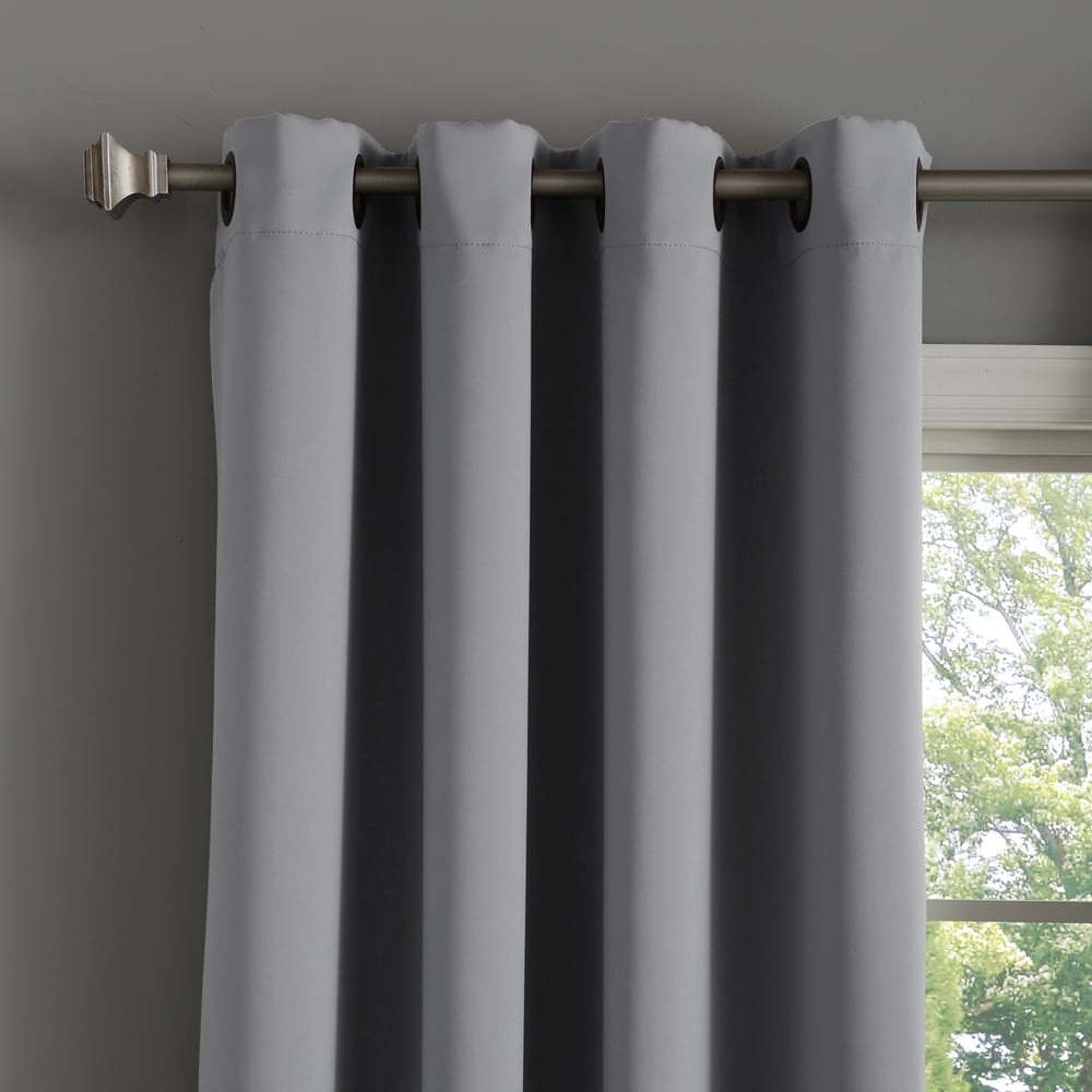 Aurora Home 54 Inch Thermal Insulated Blackout Grommet Top Curtain Panel Pair - 52w x 54l each - 52w x 54l each