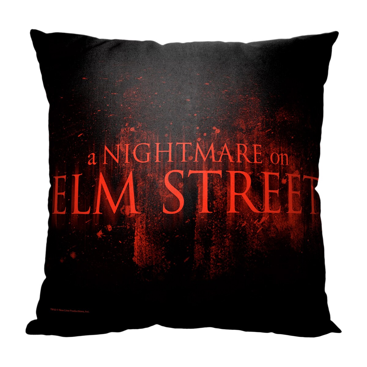 Warner Brothers Nightmare on Elm Street Title 18 Inch Throw Pillow