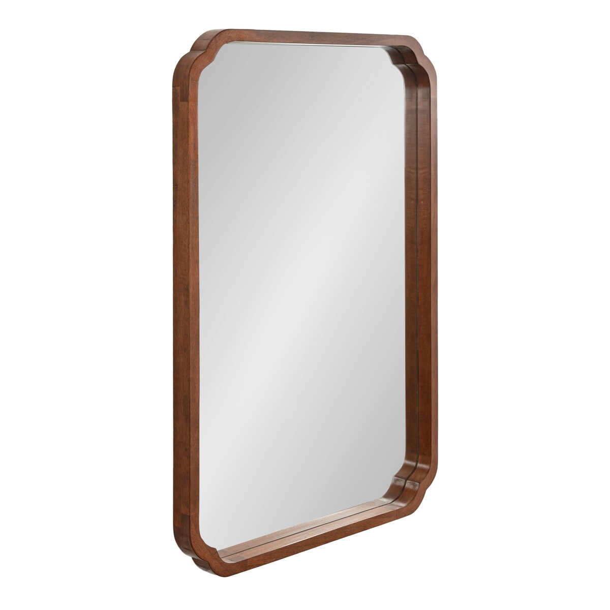 Kate and Laurel Marston Square Wood Wall Mirror