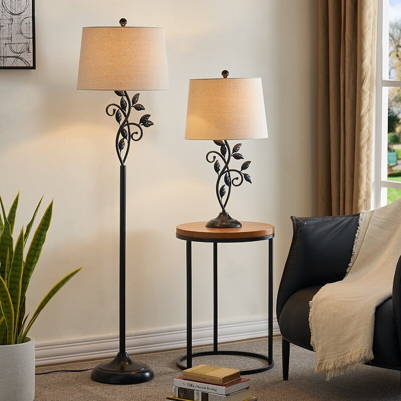 26 Black Bedside Table Lamp Set (Set of 2)