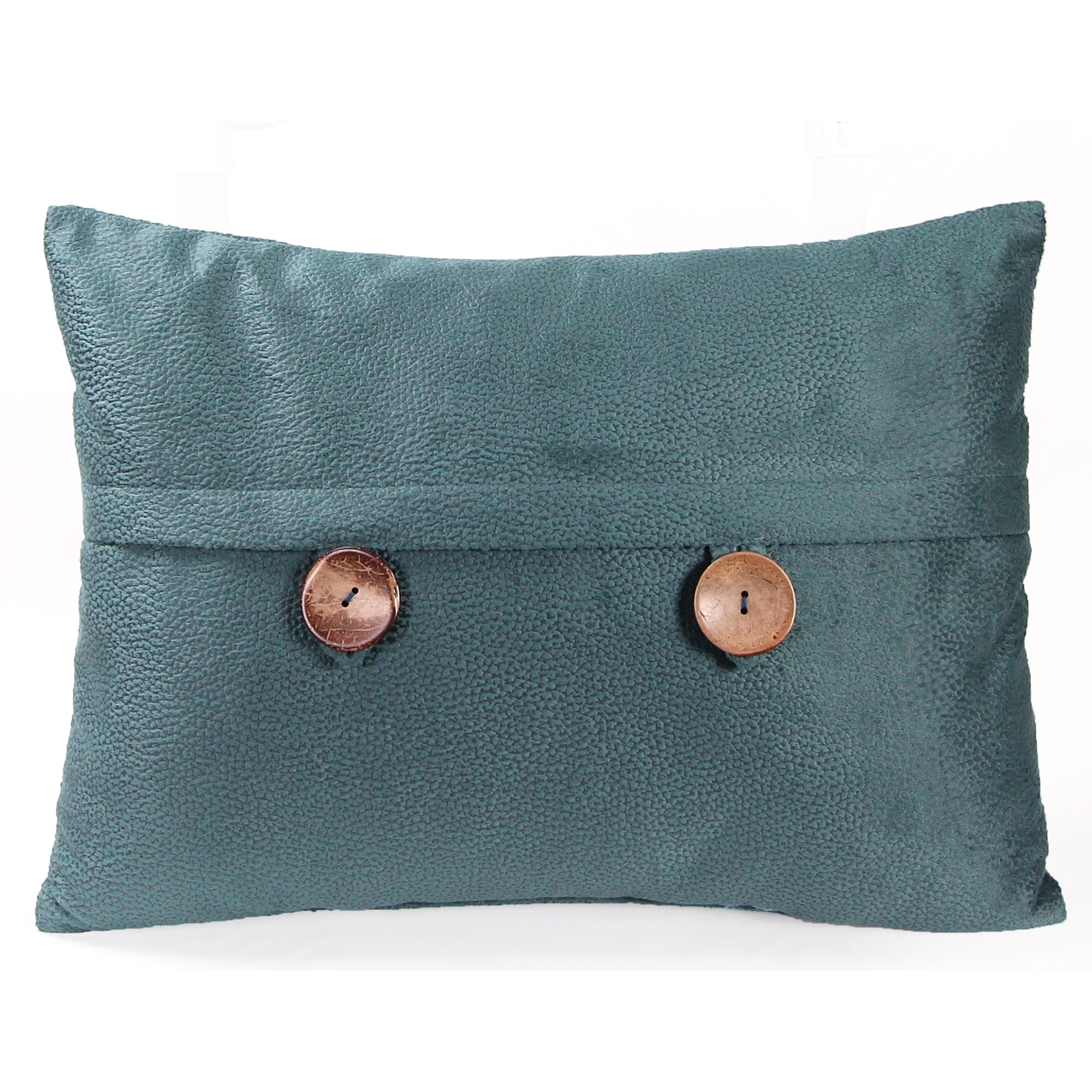 20 x 14 Solid Reversible Indoor Lumbar Throw Pillow with Buttons