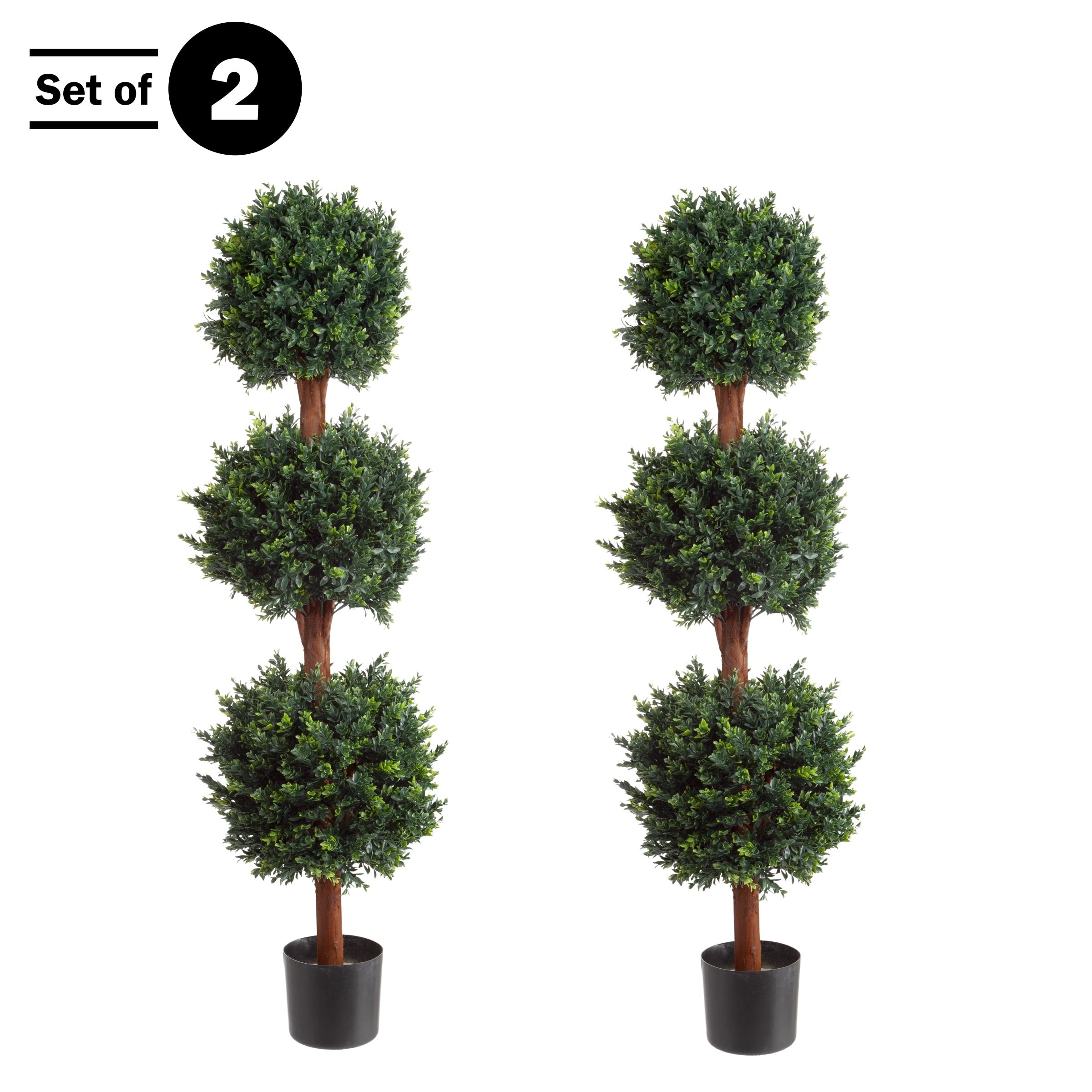 Fake Triple Ball Hedyotis Silk Plant Tree