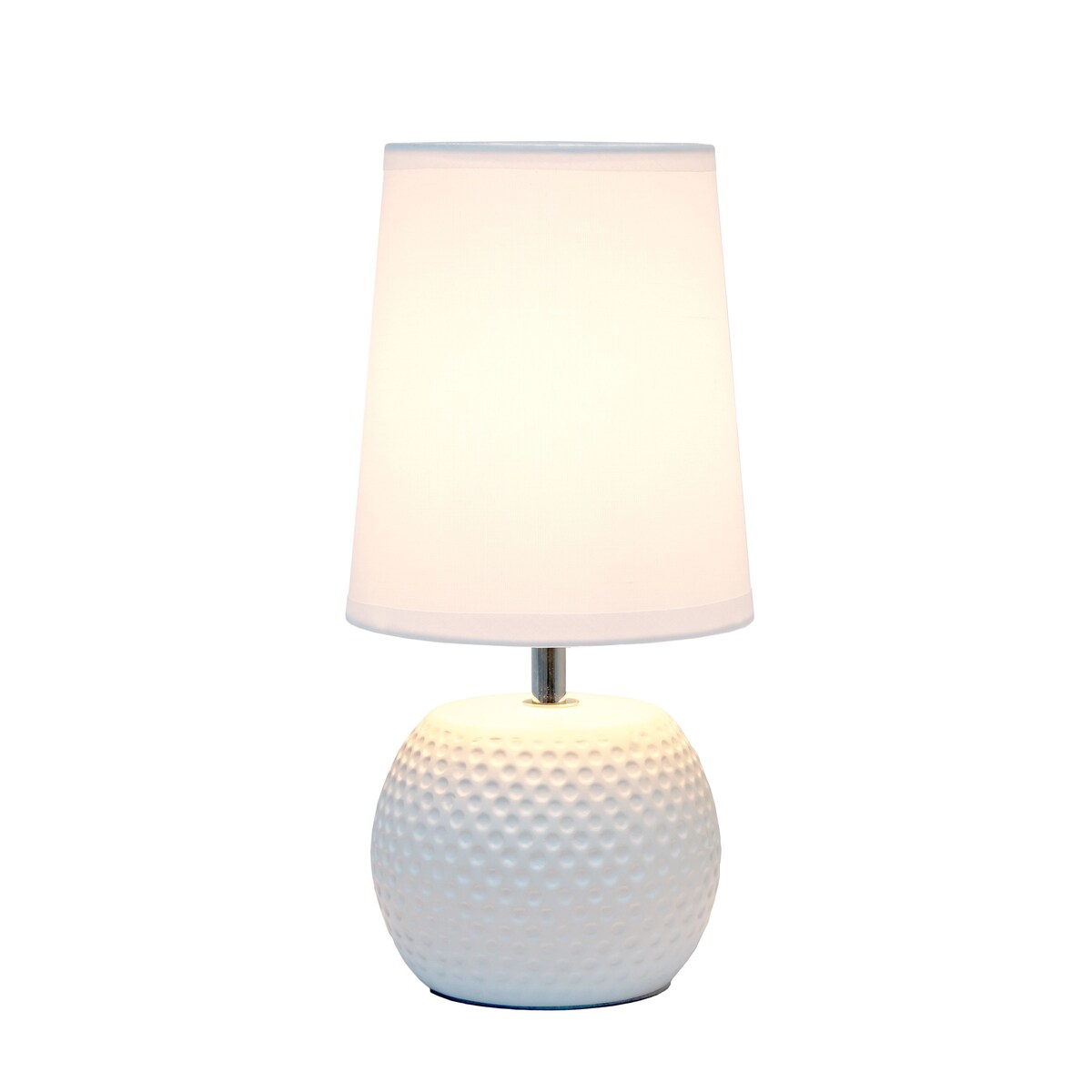 Simple Designs Studded Texture Ceramic Table Lamp