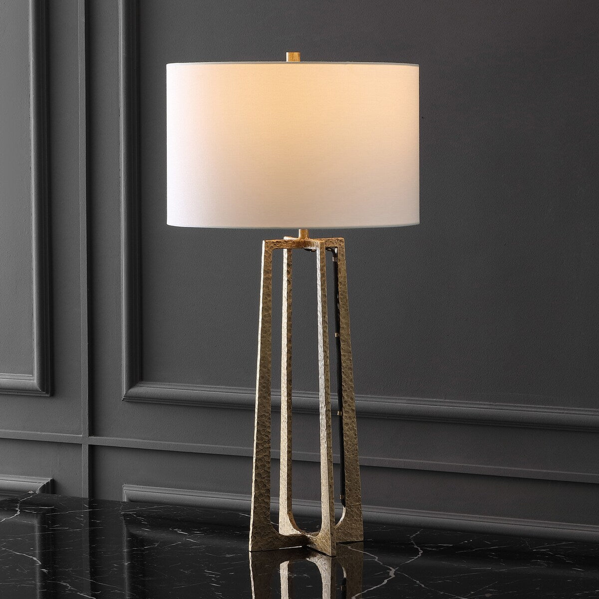 SAFAVIEH Couture Pollyanna Metal Base Table Lamp - 16Wx16Dx32H