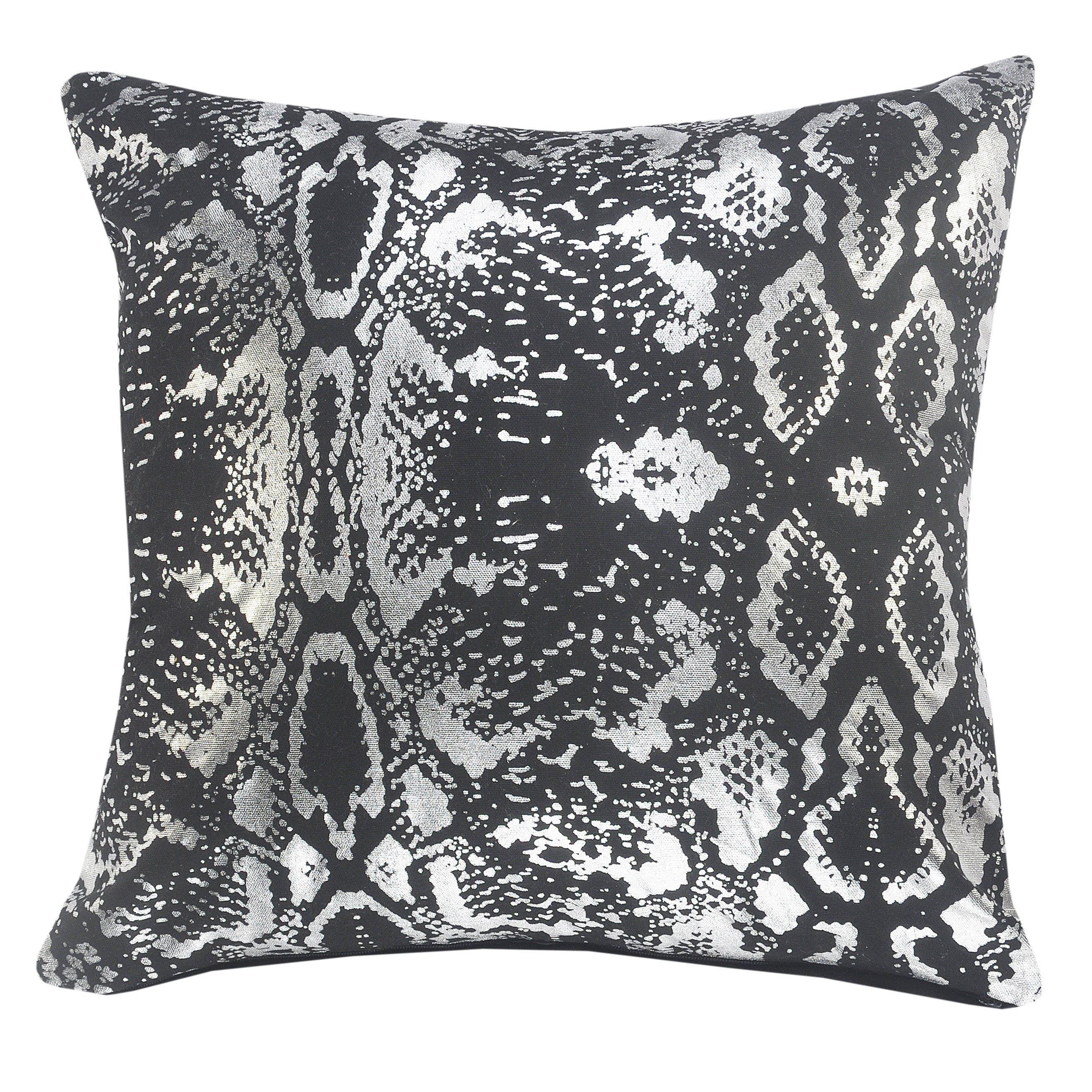 Sevita Metallic Snakeskin Throw Pillow, Single or Set of 2