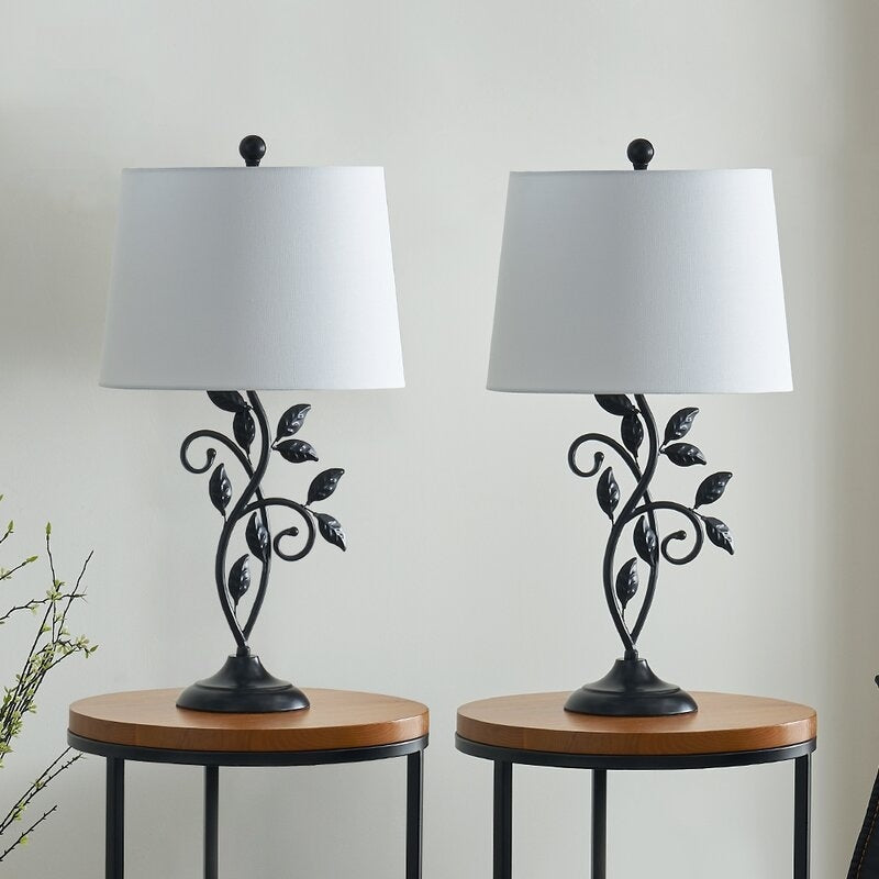 26 Black Bedside Table Lamp Set (Set of 2)