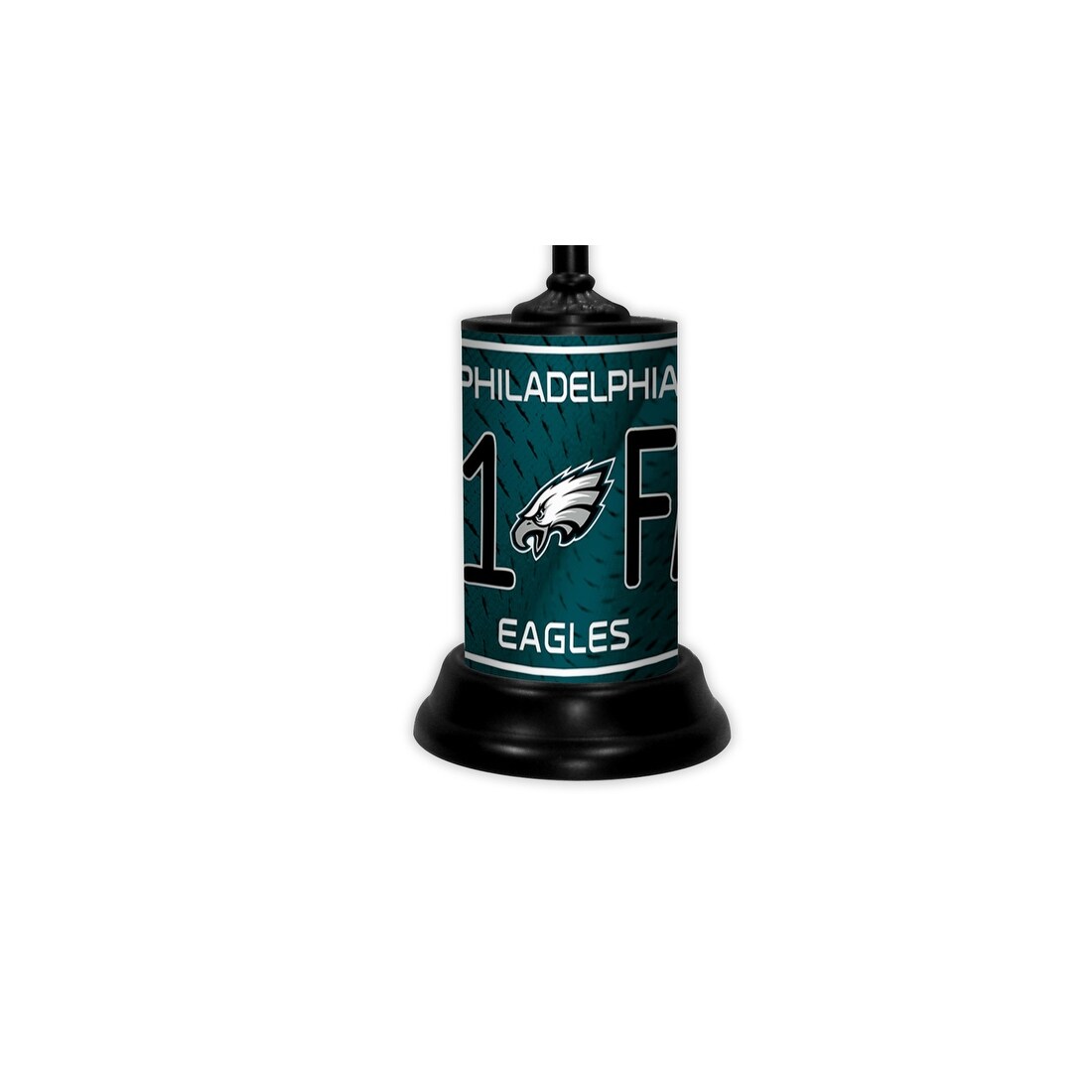 NFL 18-inch Desk/Table Lamp with Shade, #1 Fan with Team Logo, Philadelphia Eagles - 18x10x10