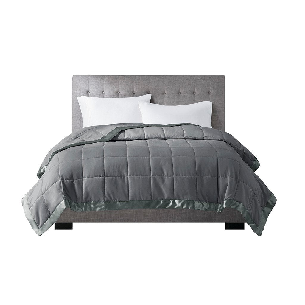 Gracie Mills Larry All-Season Down Alternative Blanket with Satin Trim