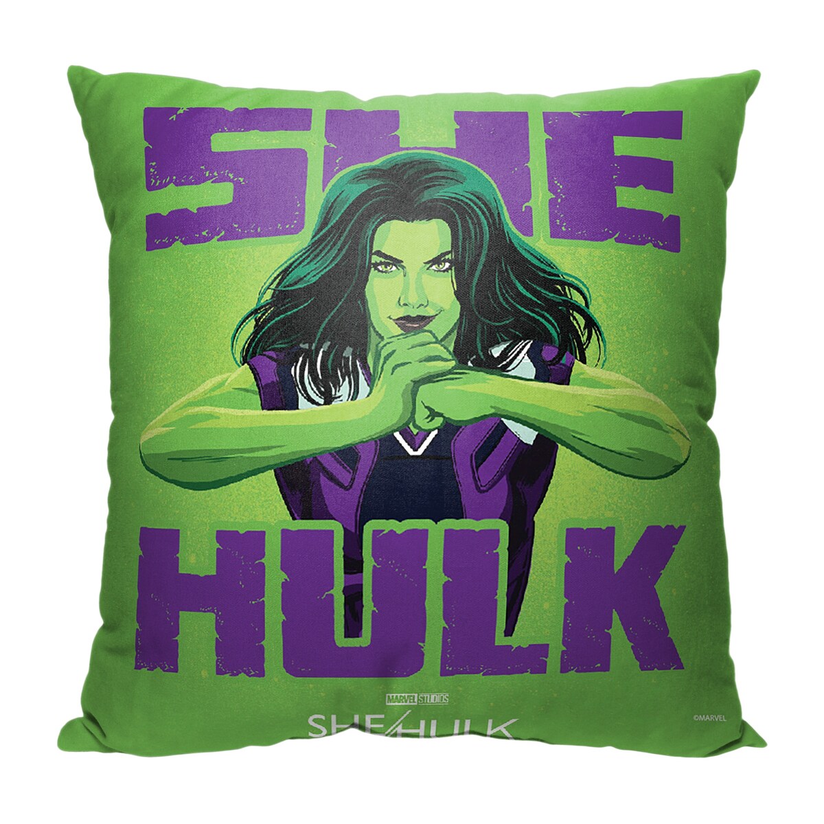 Marvel She Hulk She Hulk Smash 18 Inch Throw Pillow