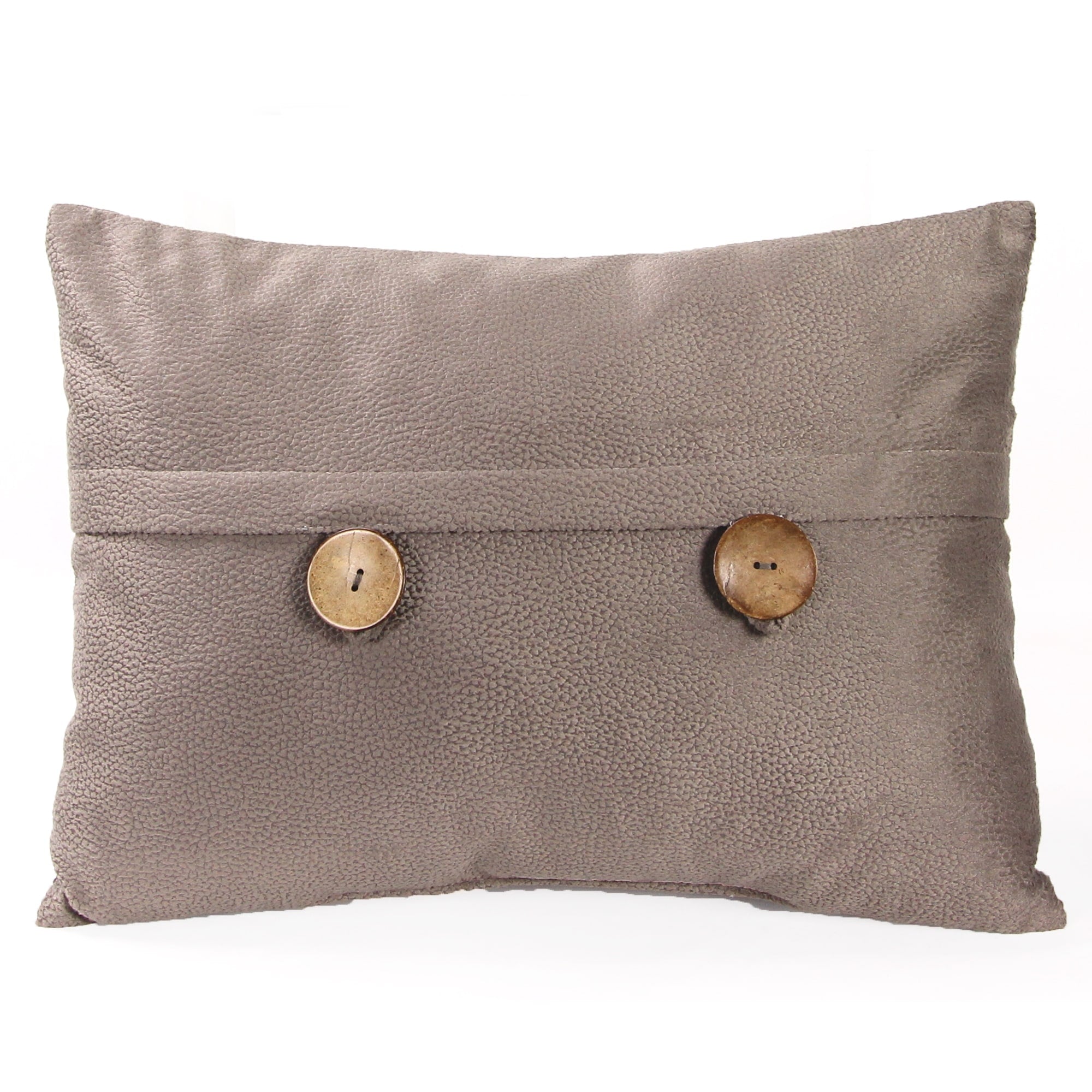 20 x 14 Solid Reversible Indoor Lumbar Throw Pillow with Buttons