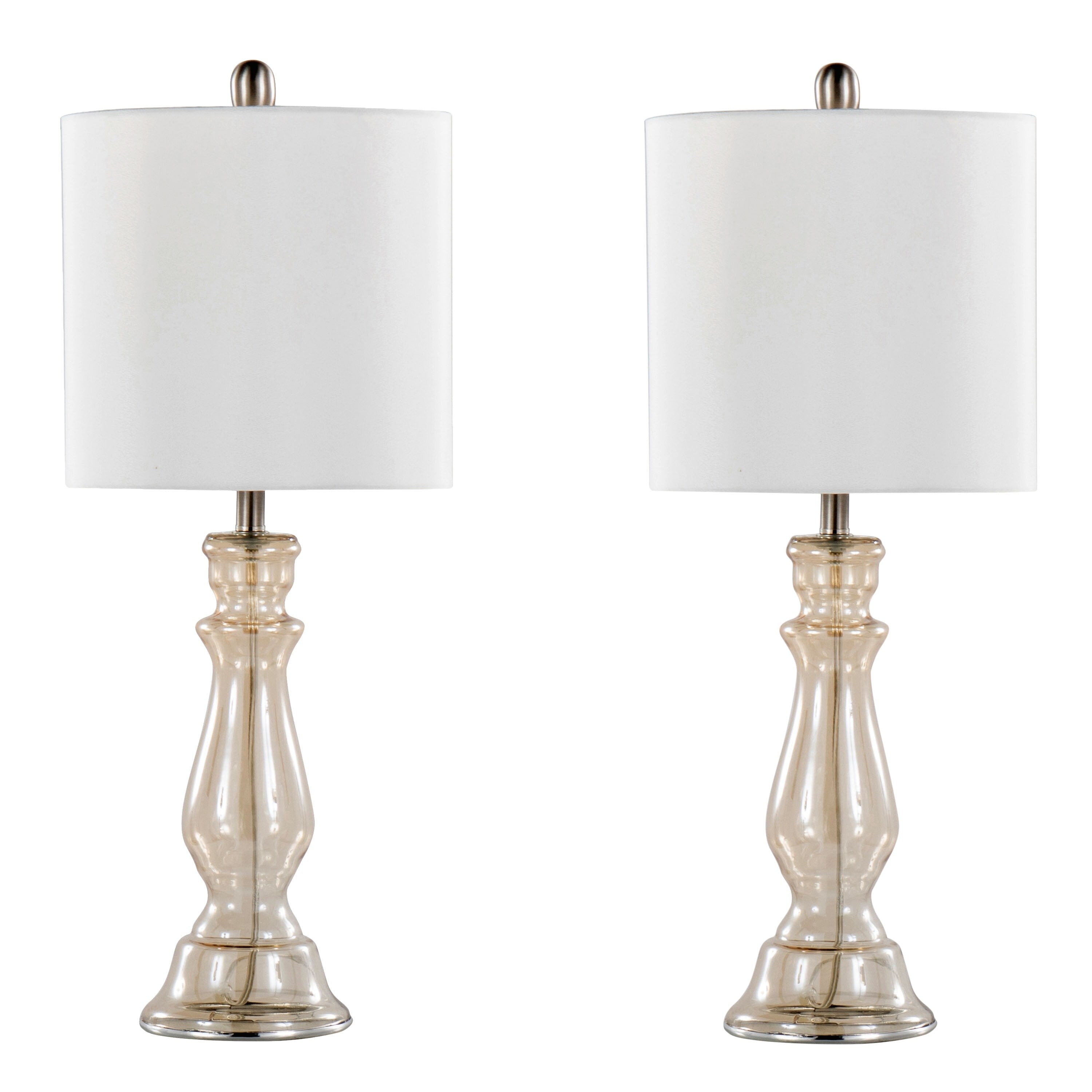 Bella 24 Glass Table Lamp (Set of 2)