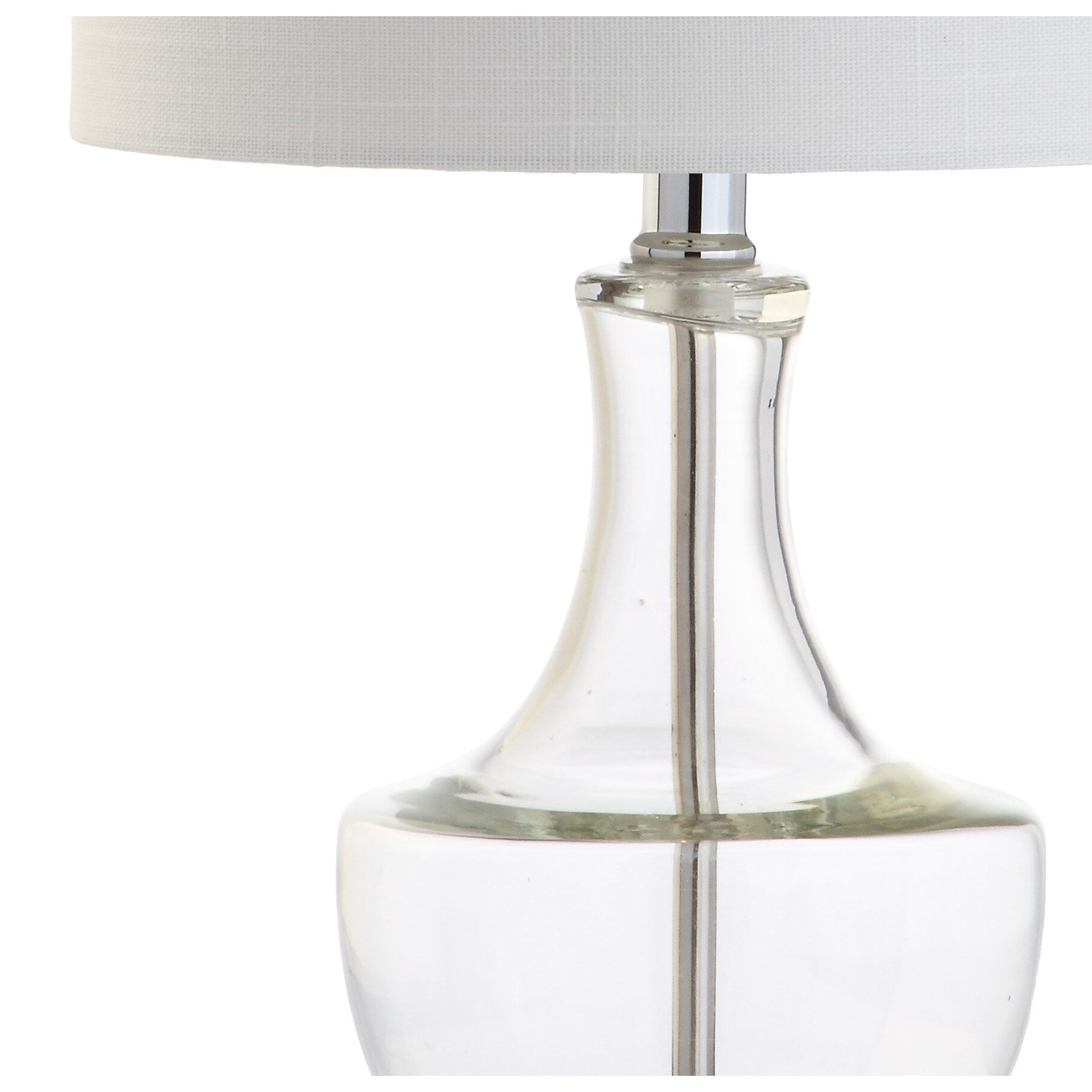 Colette 20 Mini Glass LED Table Lamp, Silver by JONATHAN Y