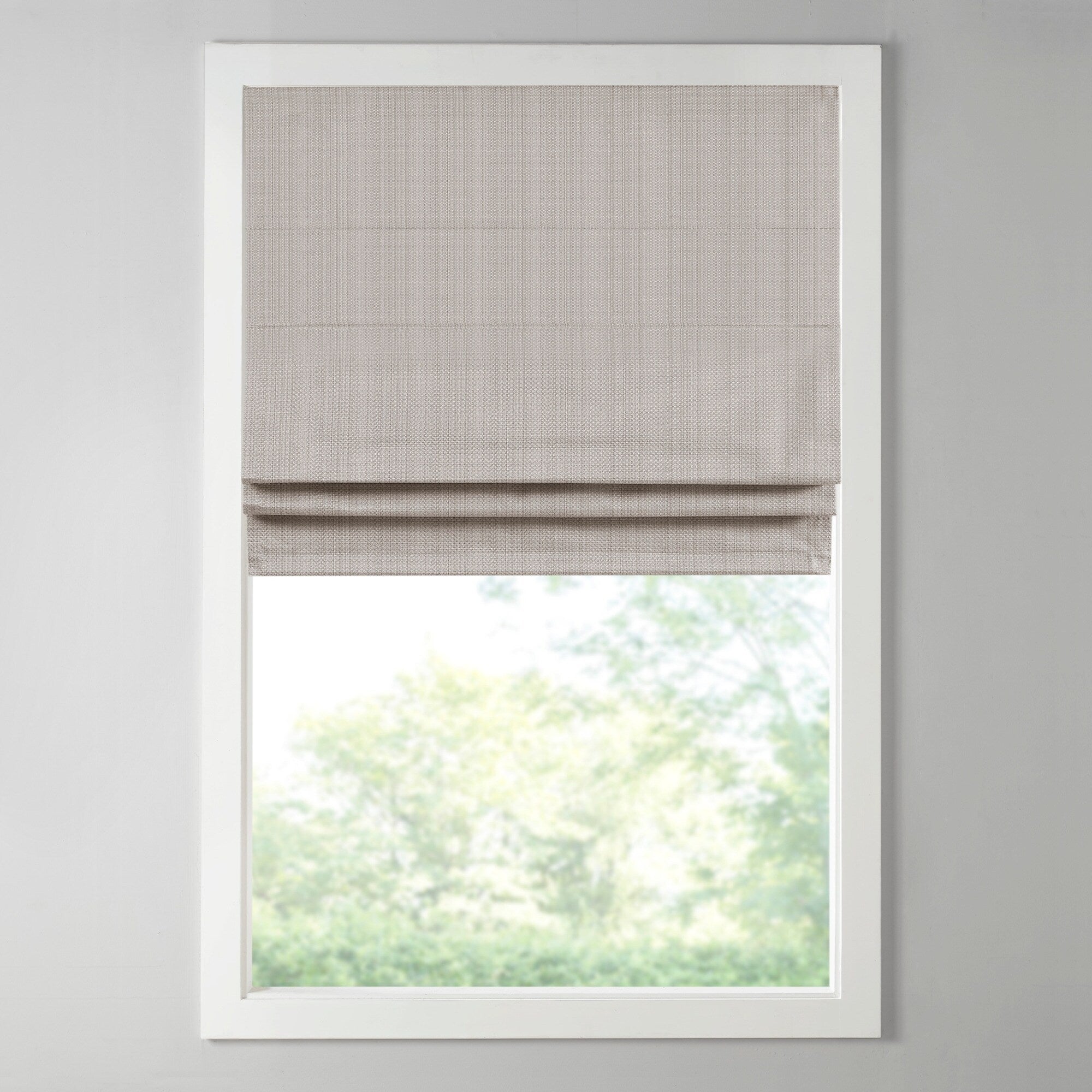 Madison Park Colm Basketweave Room Darkening Cordless Roman Shade