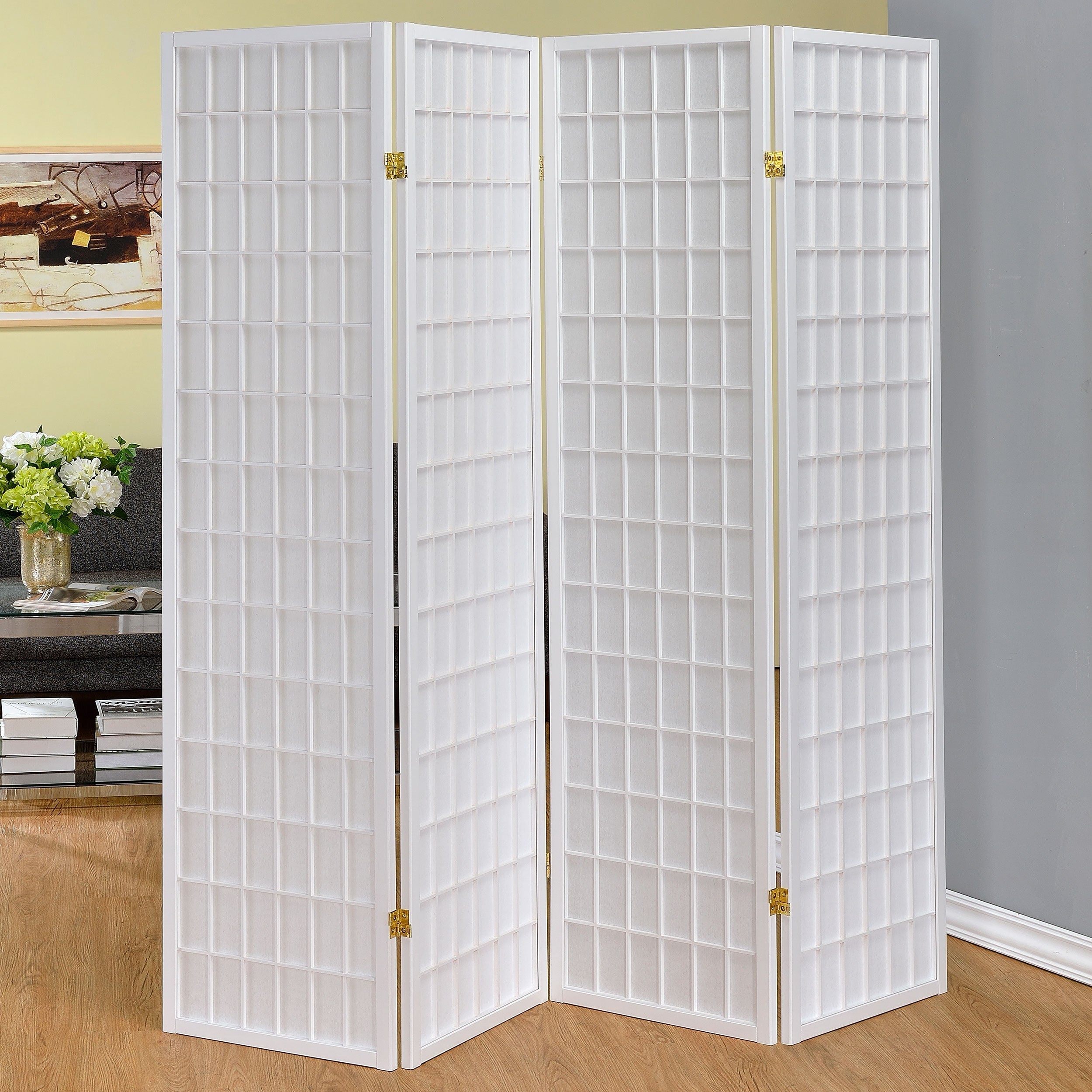 Roberto 4-Panel Room Divider Folding Shoji Screen