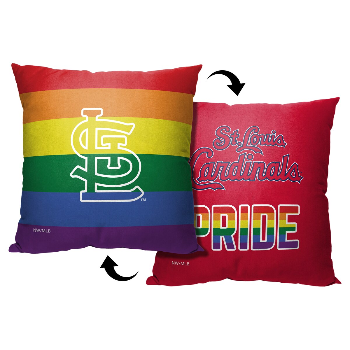 MLB St. Louis Cardinals Pride Series 18 Inch Throw Pillow