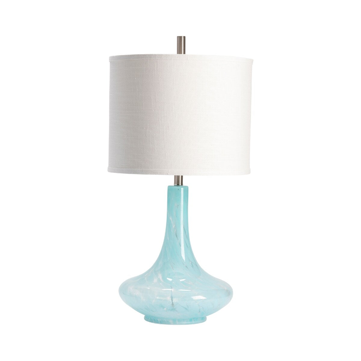 Pasha Aqua Blue 32H Table Lamp - Set of 2 - 16x16x32