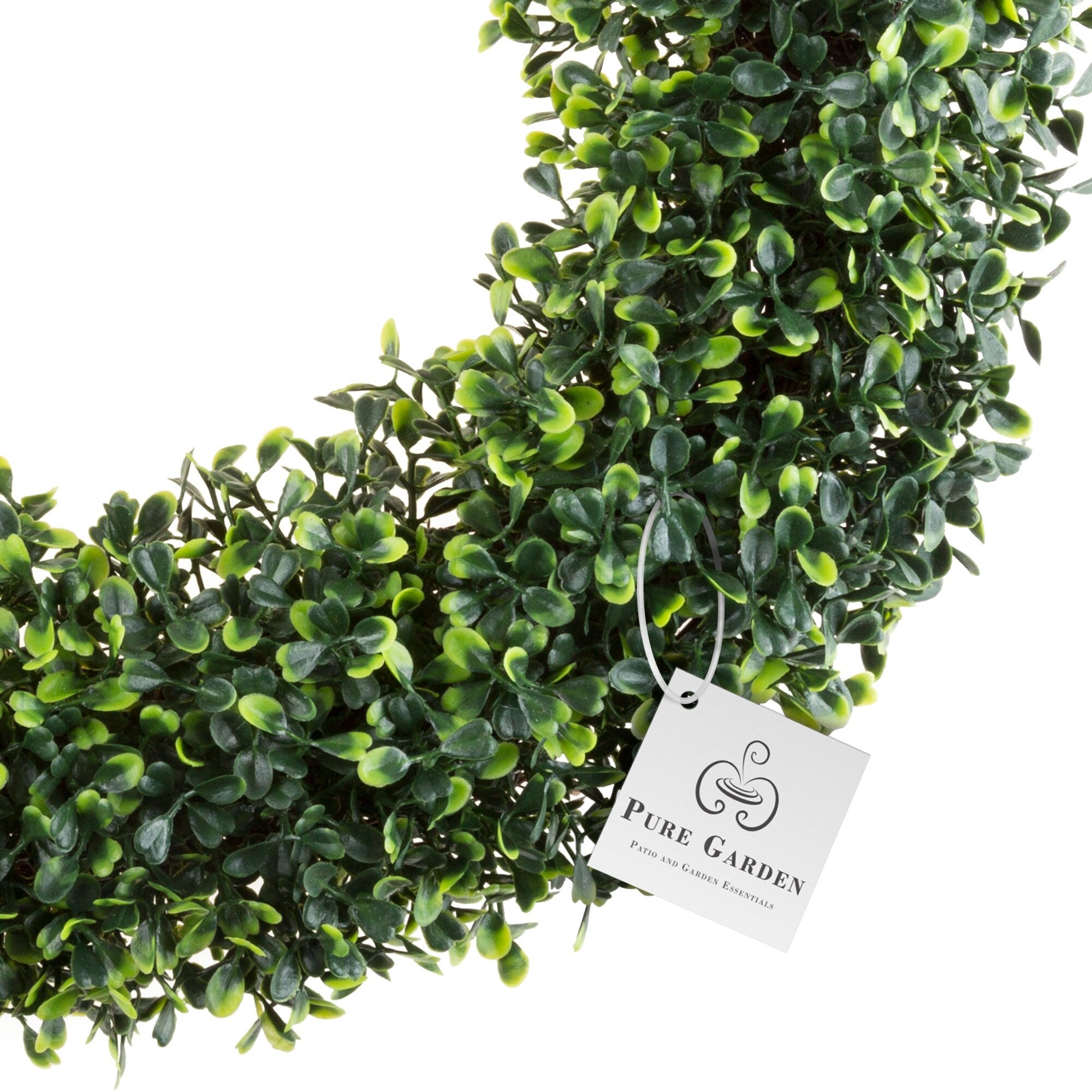 Artificial Boxwood 19.5 inch Round Wreath by Pure Garden