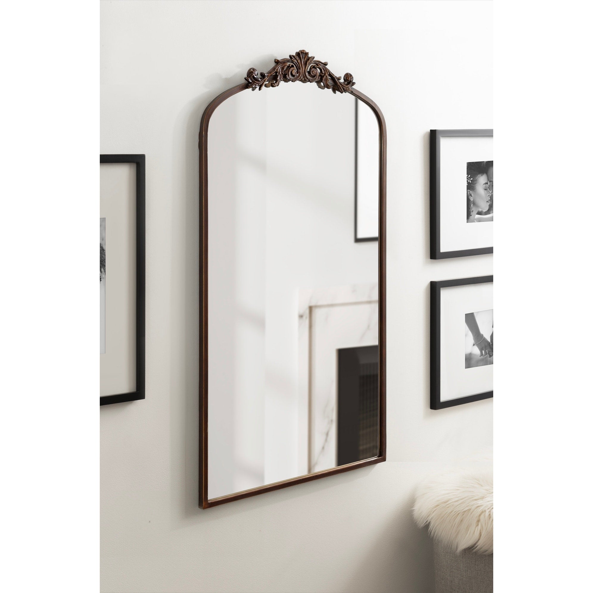 Kate and Laurel Arendahl Traditional Baroque Arch Wall Mirror