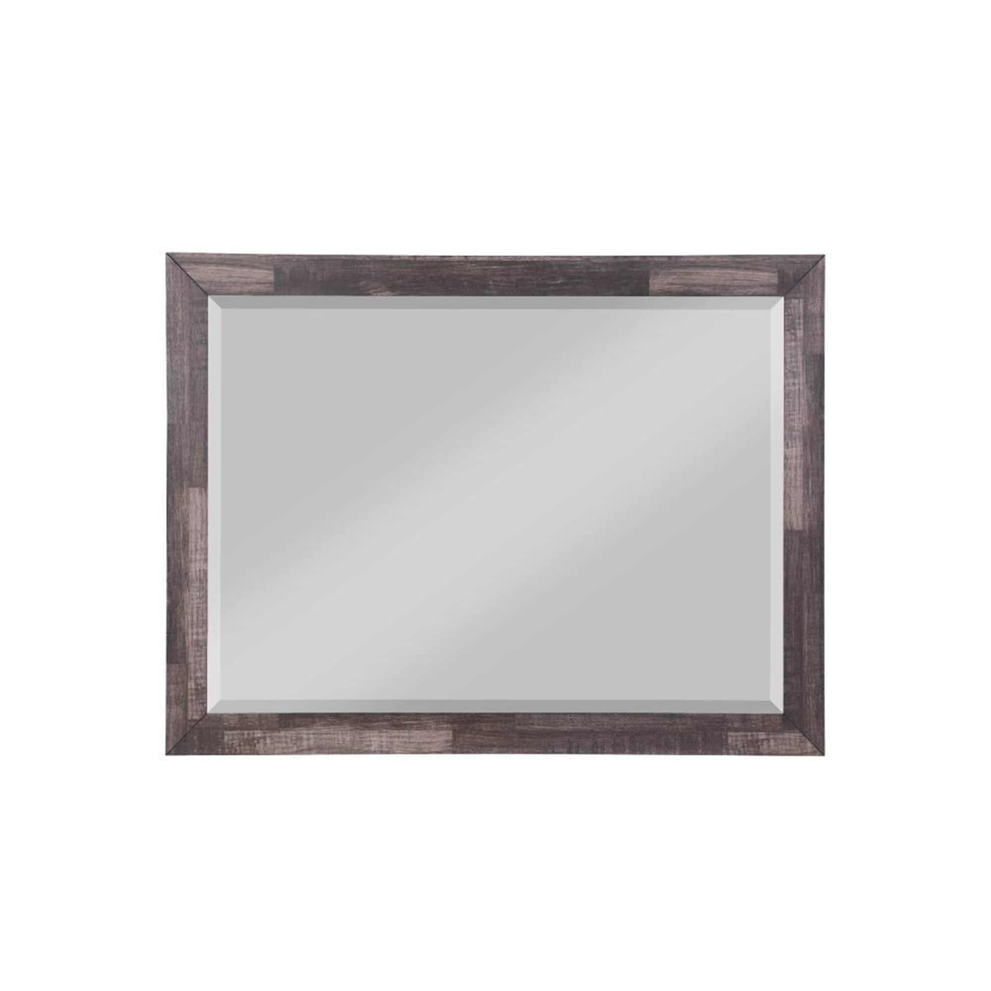 Large Wall Mirror Rectangular for Bedroom & Bathroom, Dark Brown - Cherry