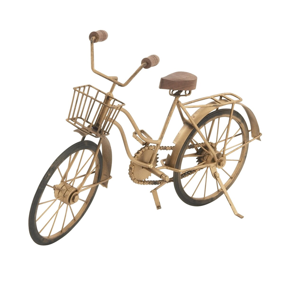 Metal Bike Decorative Sculpture - Brown - Roche River Decor