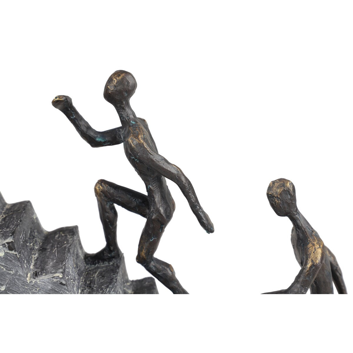 Polystone People Decorative Sculpture with Stairs - Black - Roche River Decor