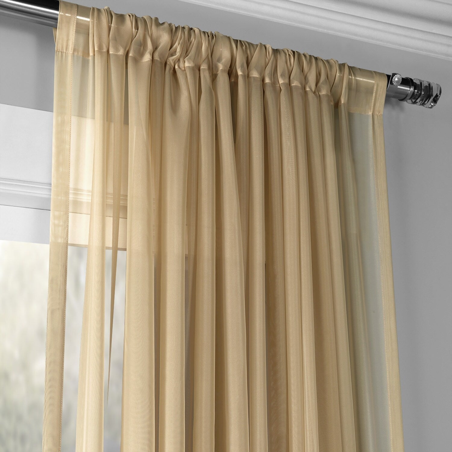 Exclusive Fabrics Signature Extra Wide Sheer Curtain Panel (1 Panel)