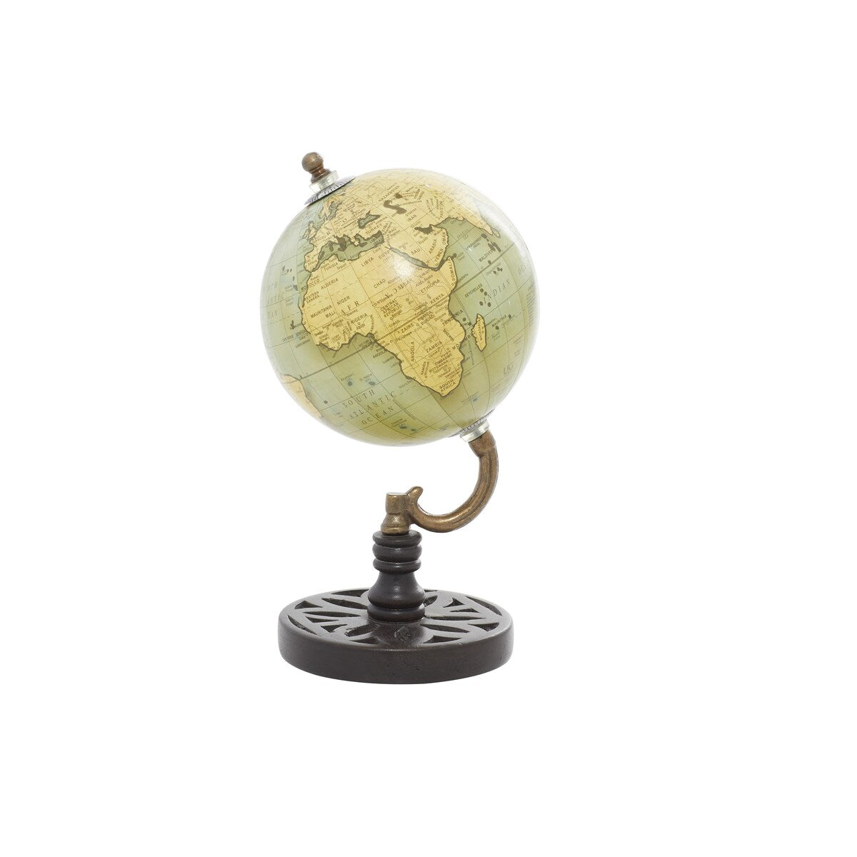 Wood Globe - Green - Roche River Decor