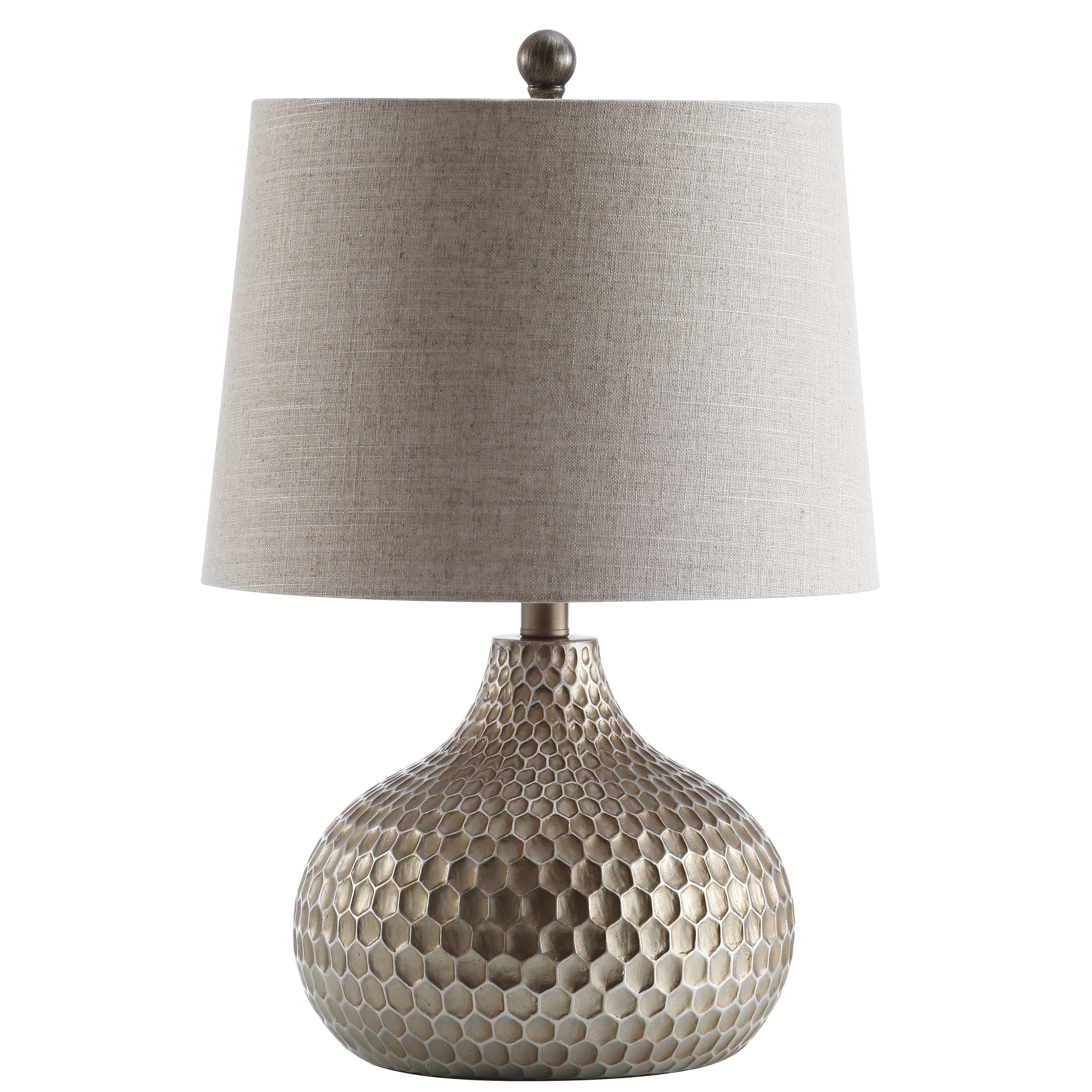 Mackenzie 22 Honeycomb LED Table Lamp, Antique Brown by JONATHAN Y