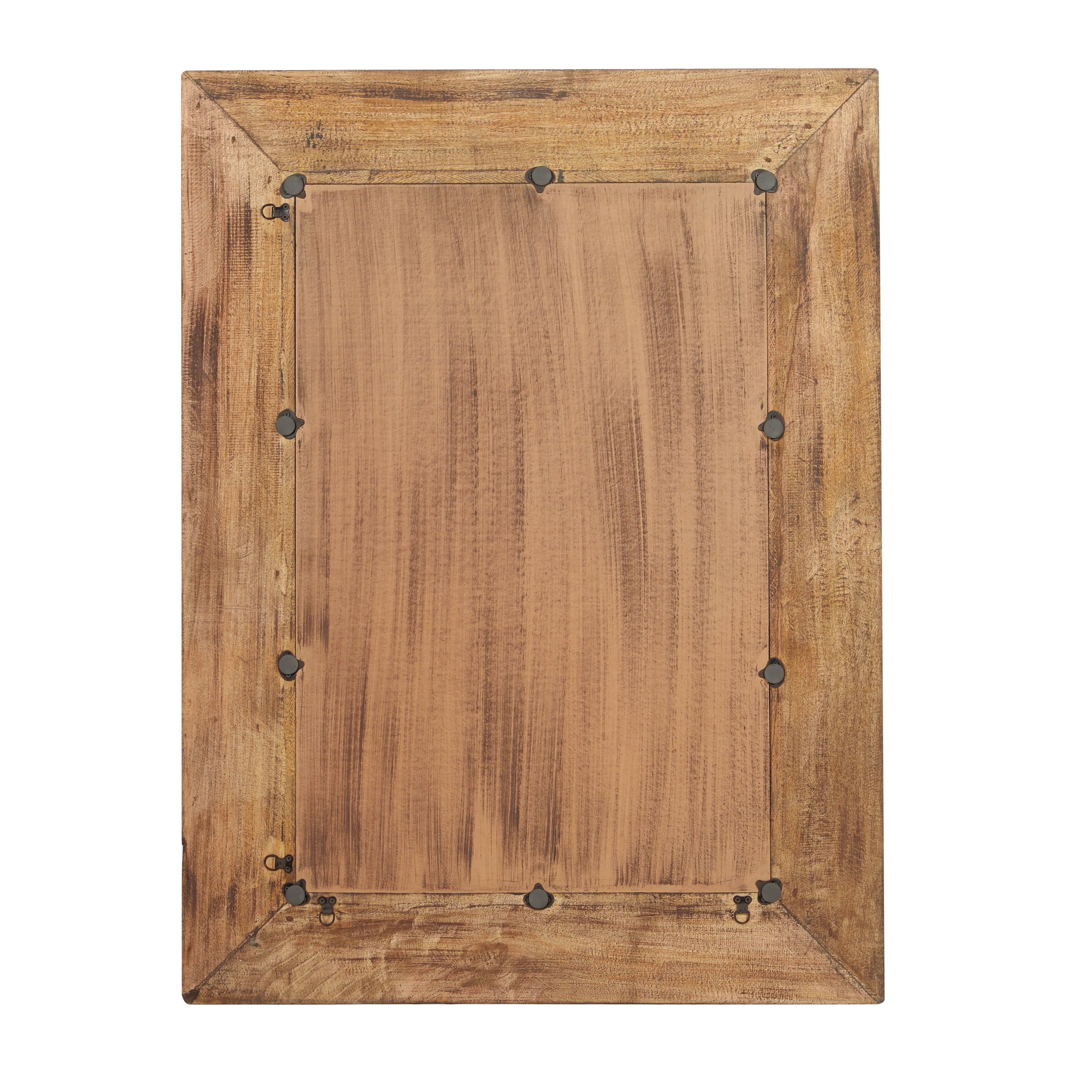 Gold Wood Rustic Wall Mirror 47 x 36 x 3 - 36 x 3 x 47