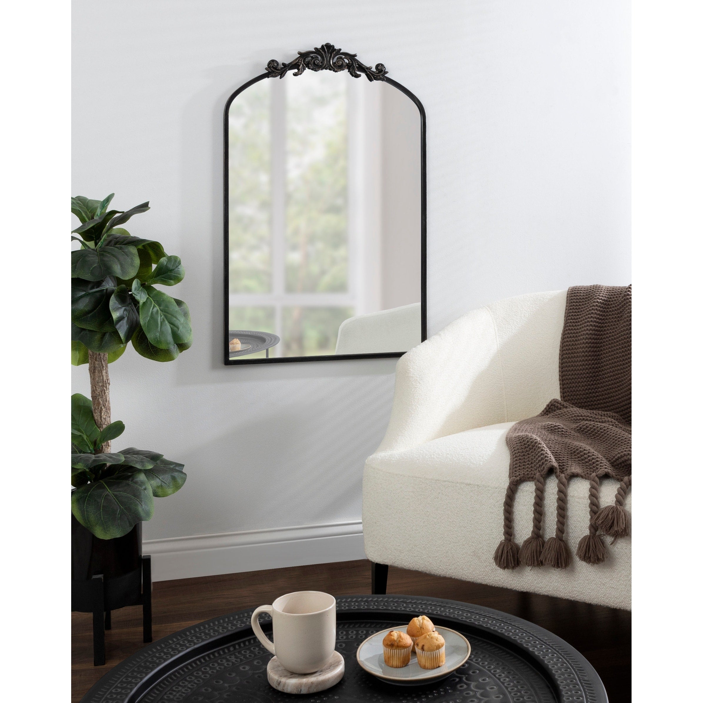 Kate and Laurel Arendahl Traditional Baroque Arch Wall Mirror