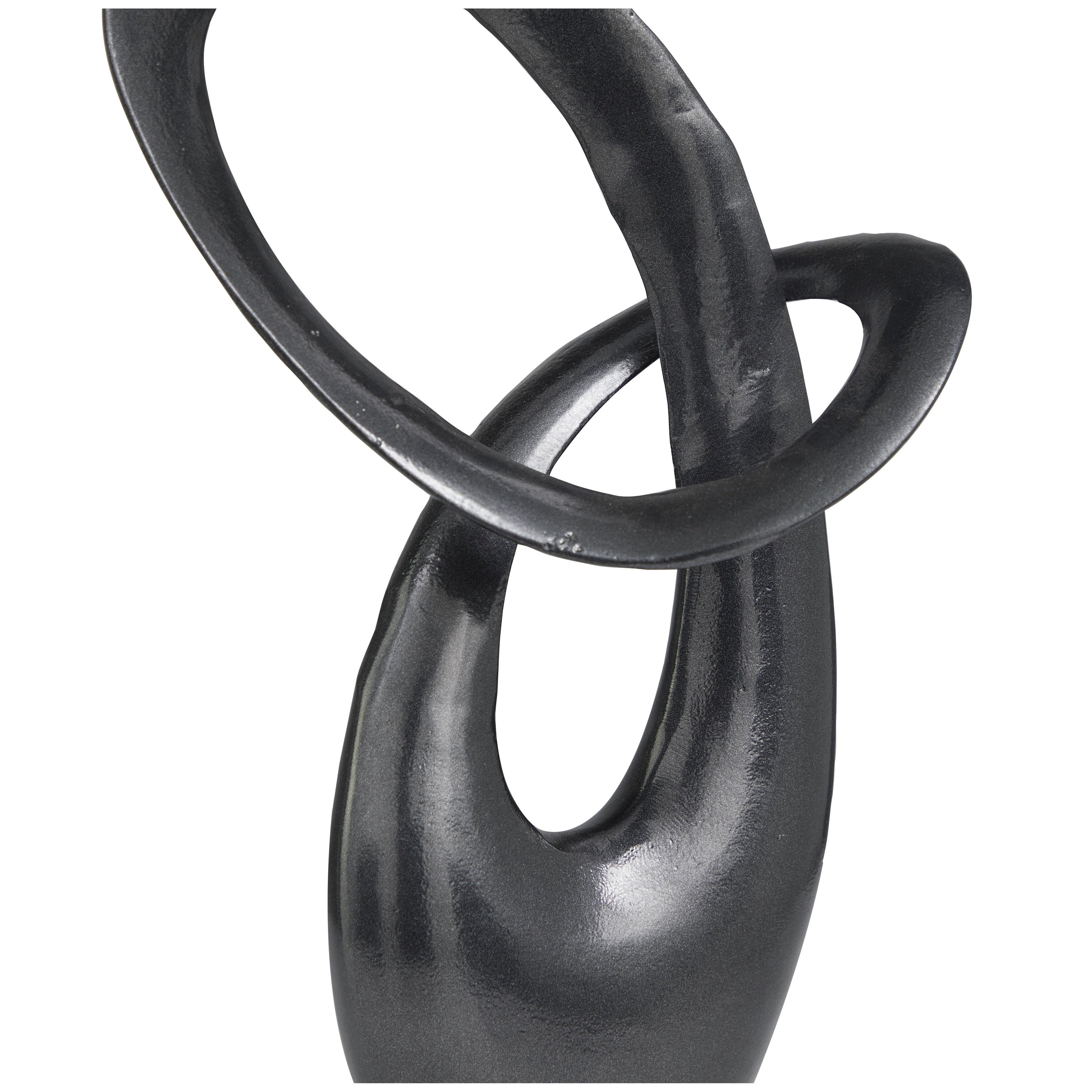 Dark Gray or Gold Aluminum Metal Abstract Decorative Sculpture