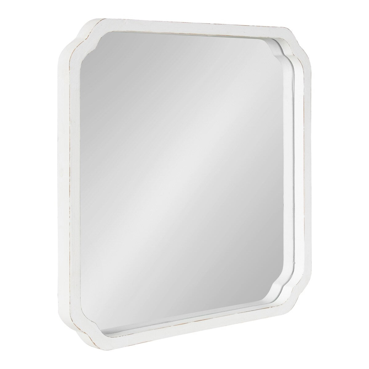 Kate and Laurel Marston Square Wood Wall Mirror