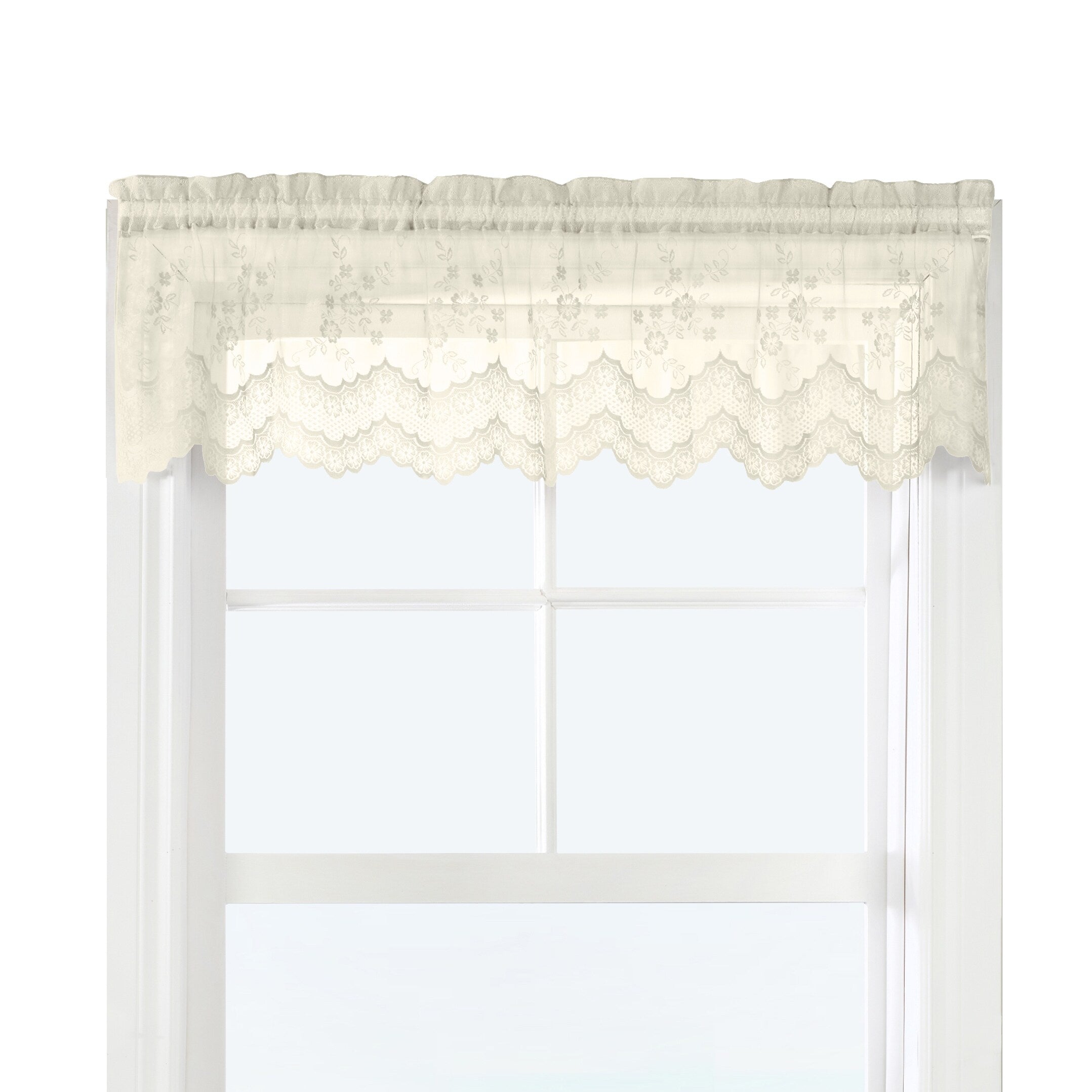 Mona Lisa Jacquard Lace Window Curtain Panel by Habitat