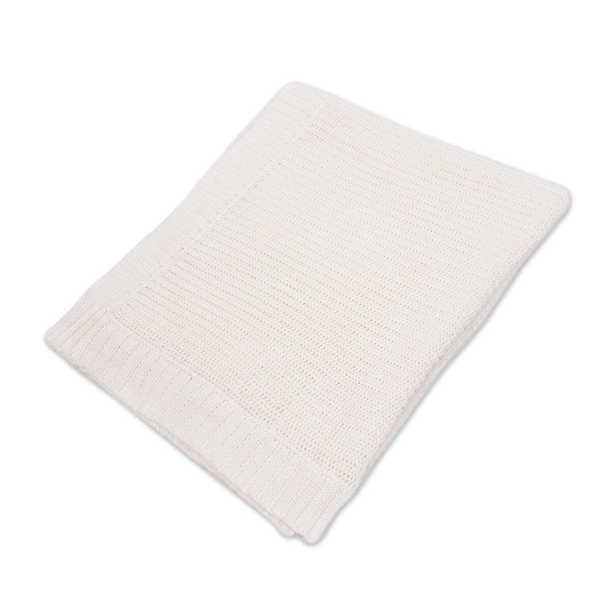 Novica Handmade White Comfort Cotton Throw Blanket