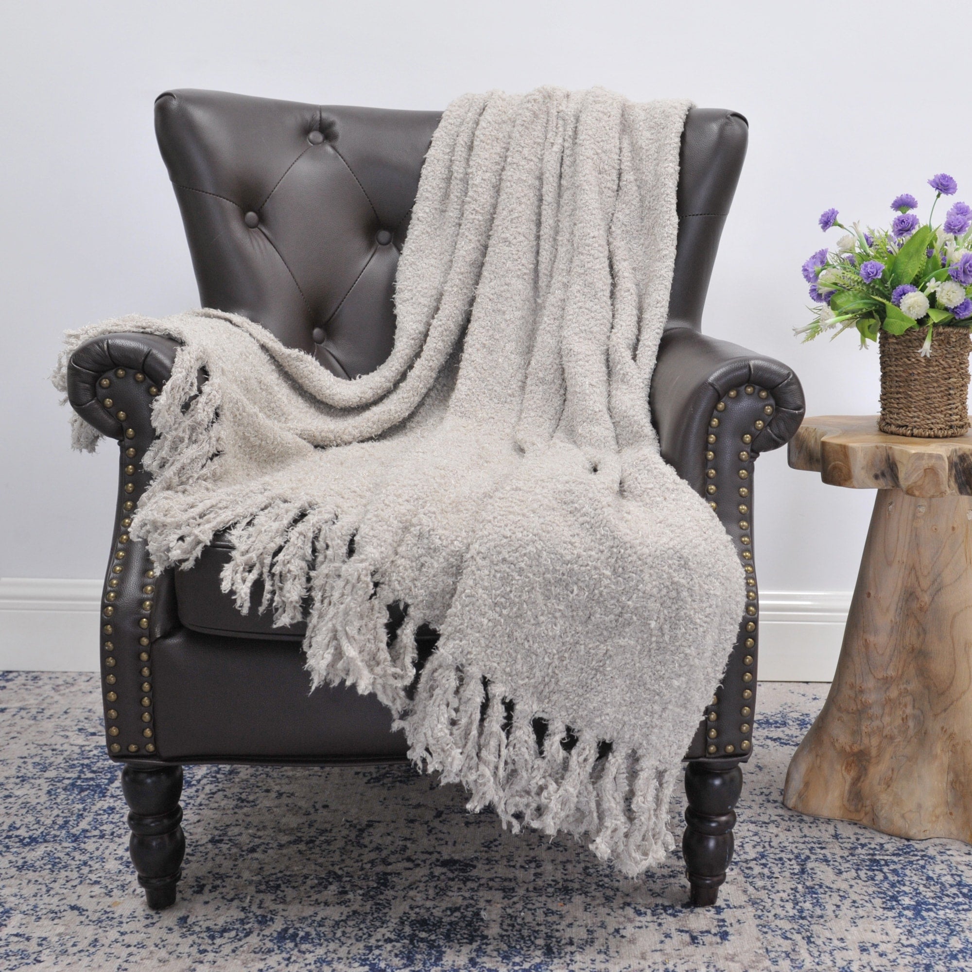 Fluffy Woven Throw