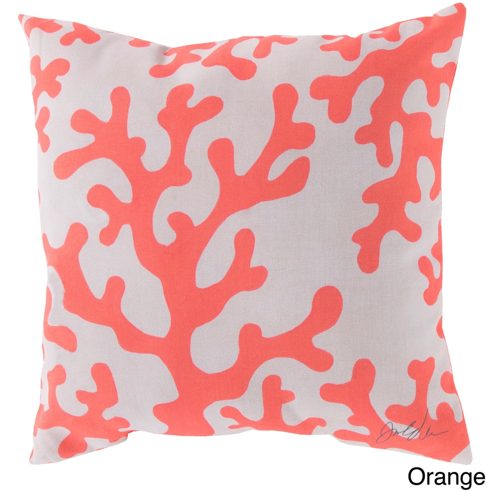 18 or 20 Coral Reef Indoor/Outdoor Accent Throw Pillow