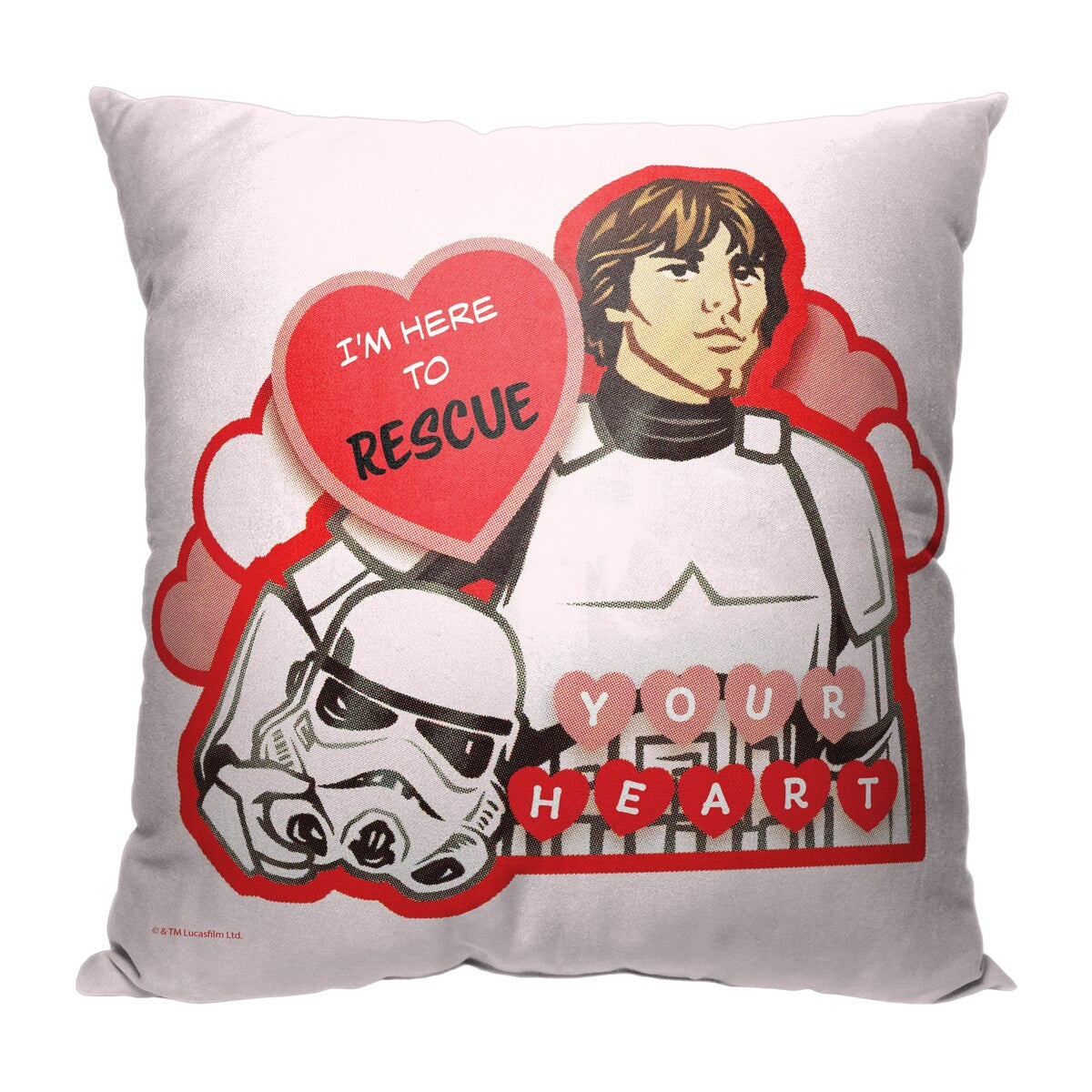 Disney Star Wars Rescuer Of Your Heart 18 Inch Throw Pillow