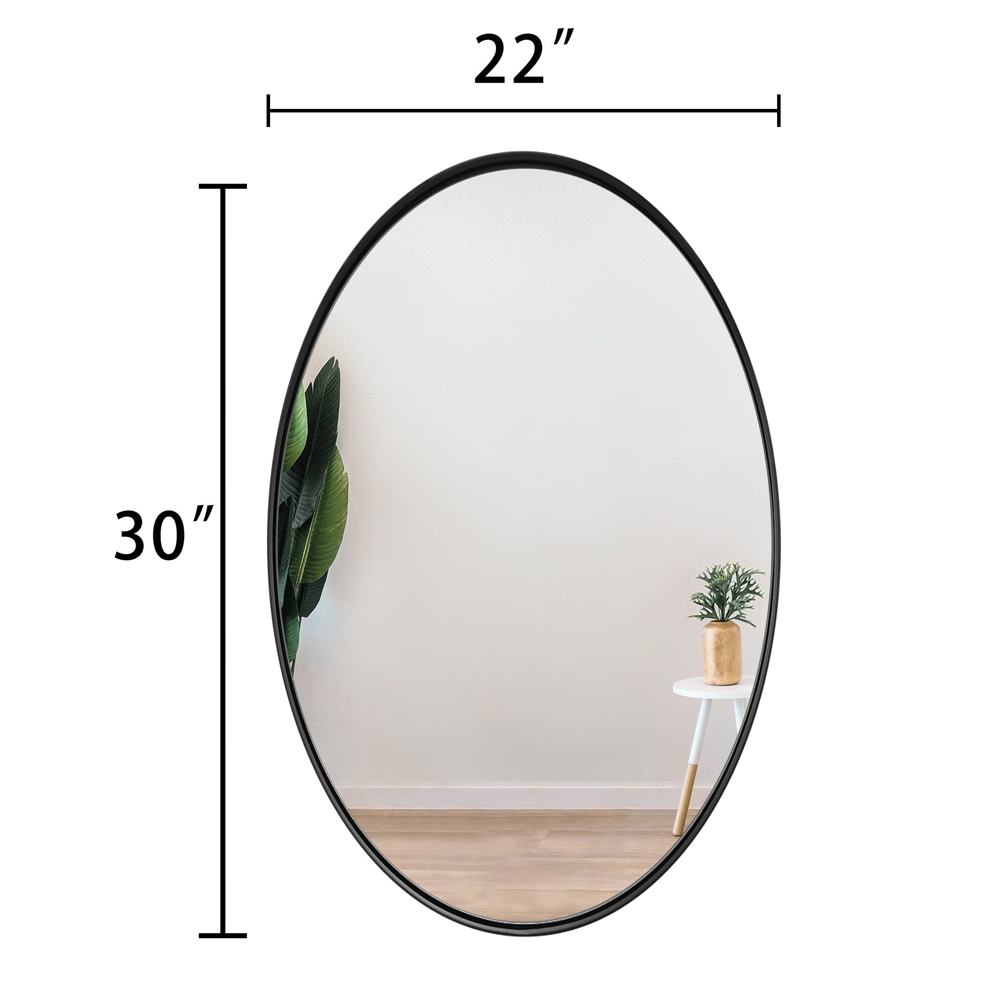 Bathroom Mirror Wall Mirror Vanity Mirror with Metal Frame (1 Piece)