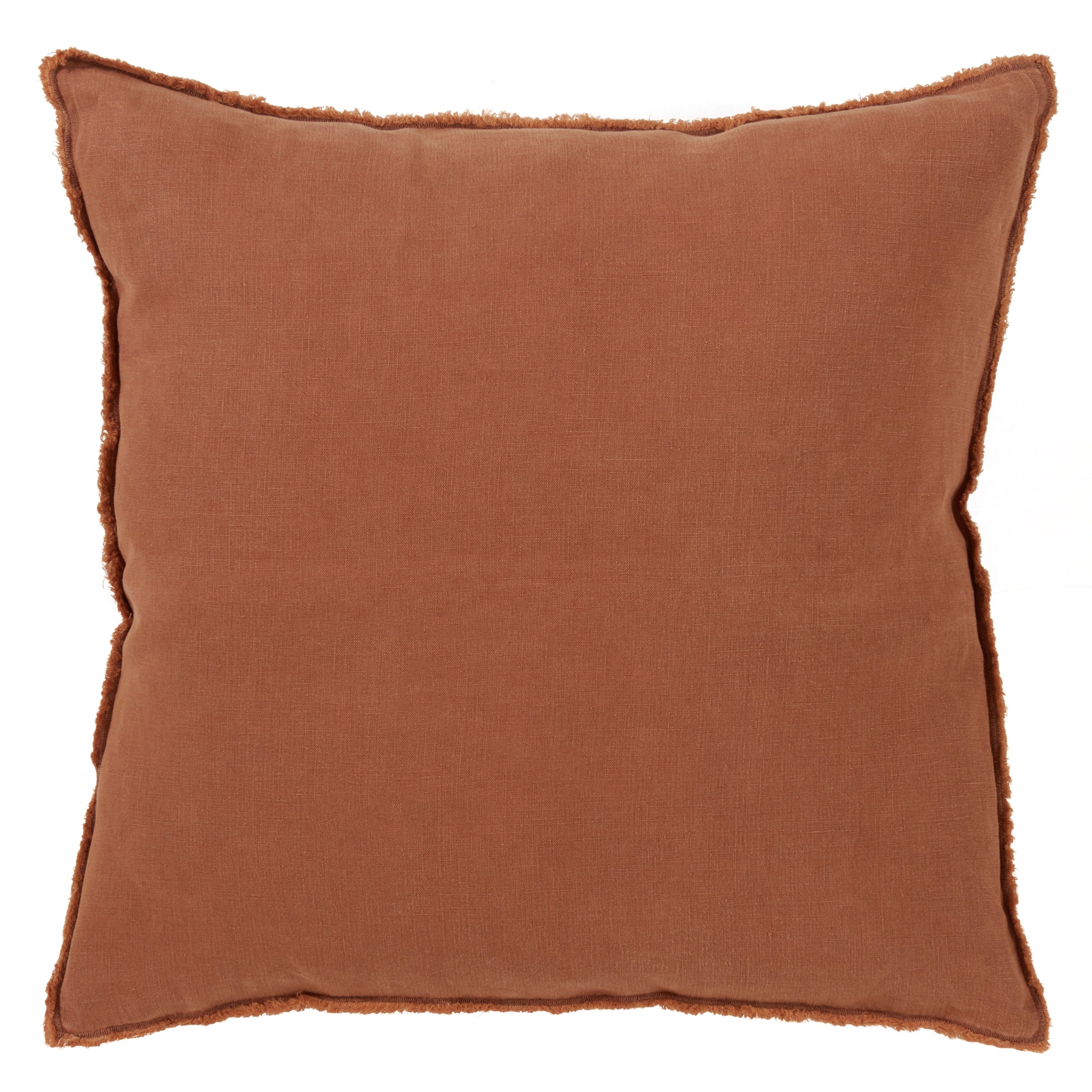 Fringed Design Down-Filled Throw Pillow