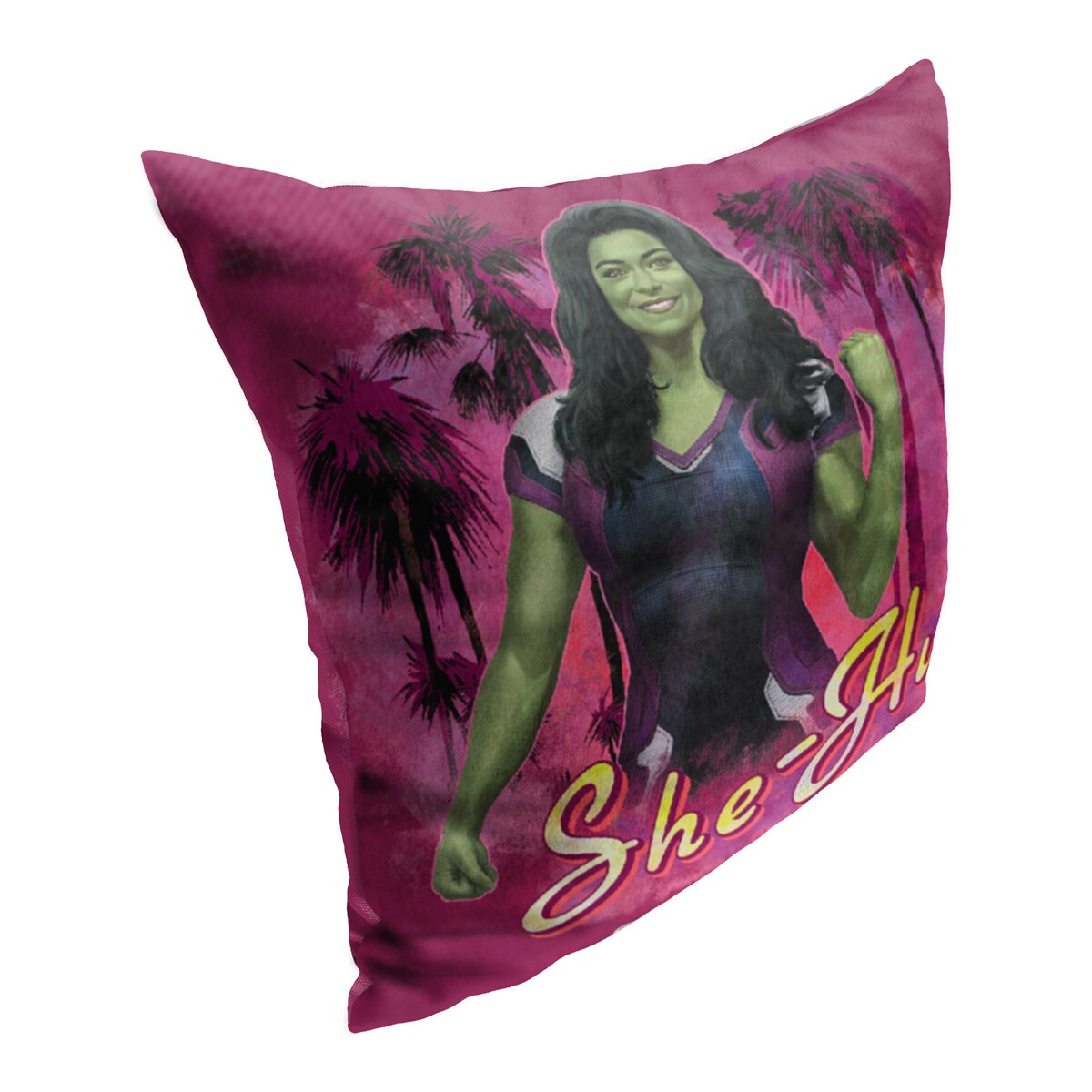 Marvel She Hulk Palm Tree Paraside 18 Inch Throw Pillow