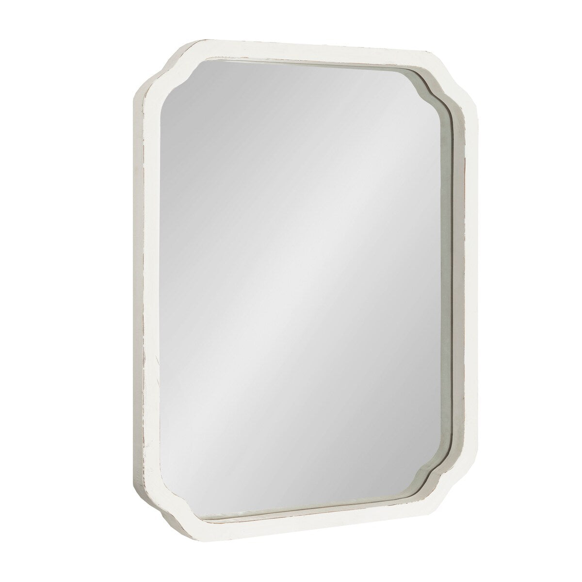 Kate and Laurel Marston Square Wood Wall Mirror