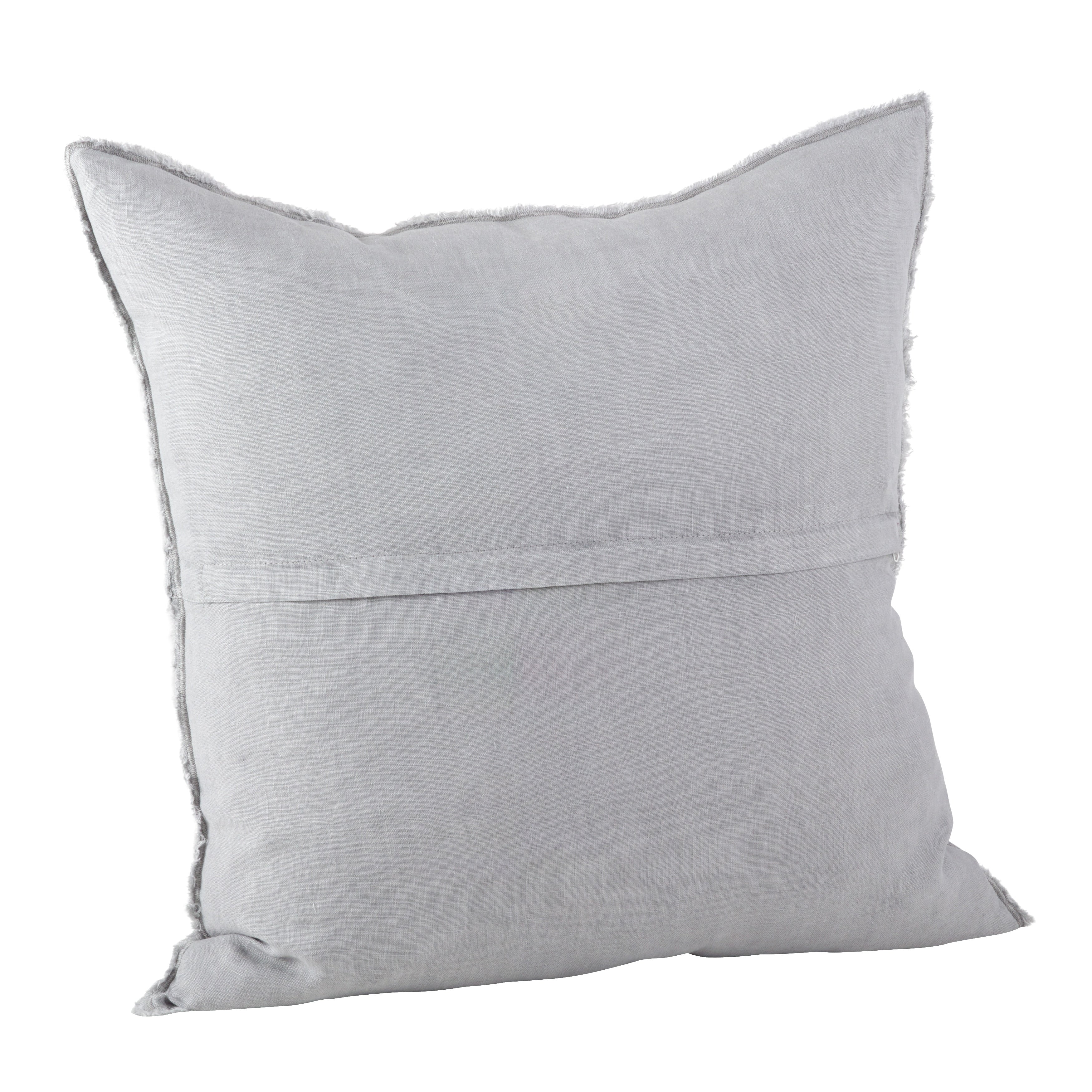 Fringed Design Down-Filled Throw Pillow