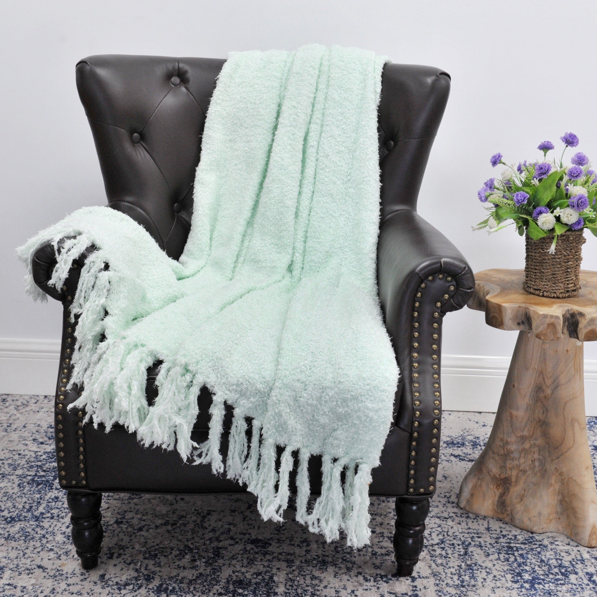 Fluffy Woven Throw