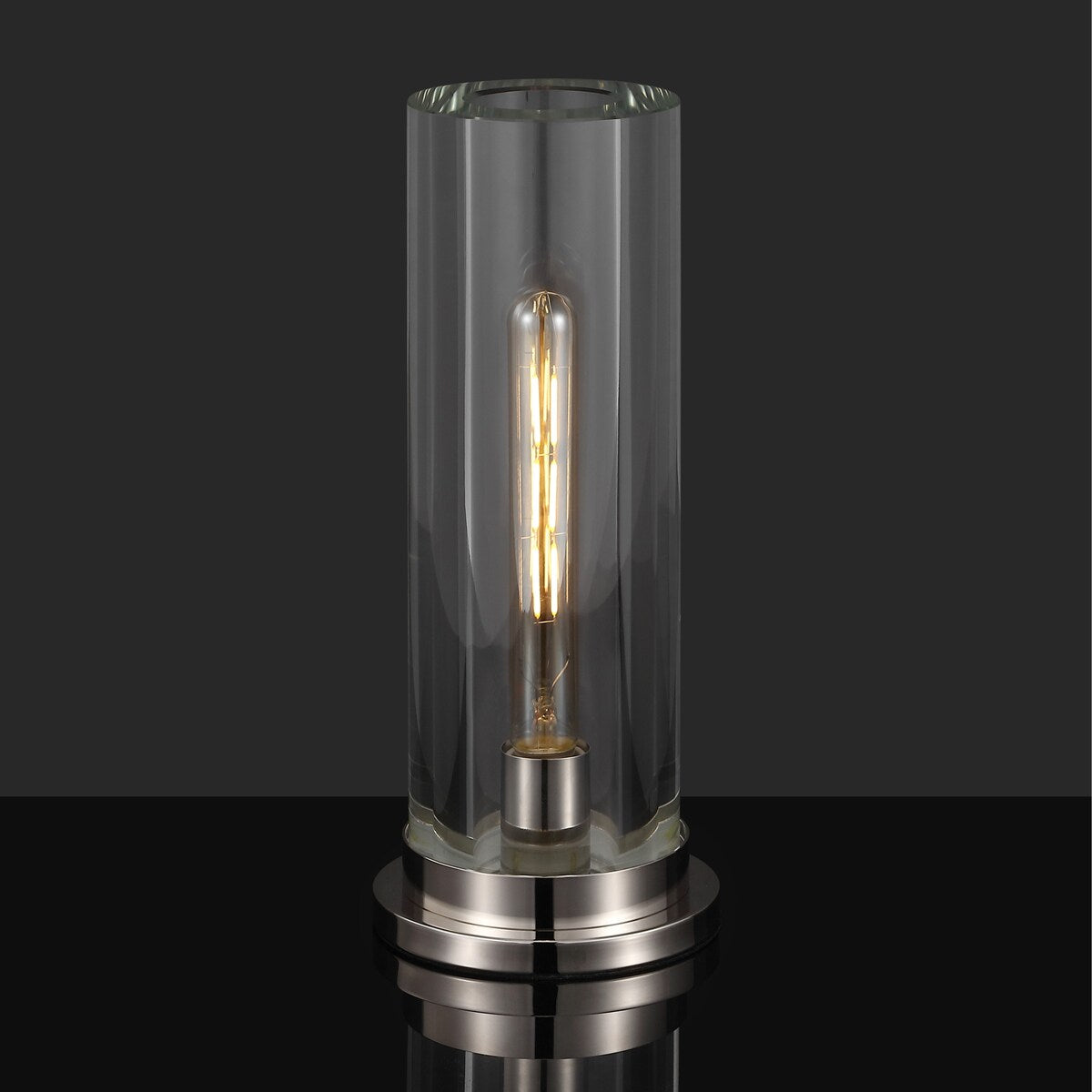 SAFAVIEH Couture Dellanora Crystal Tube Table Lamp - 6Wx6Dx14H