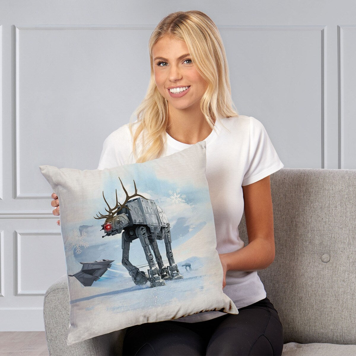 Disney Star Wars Classic Reindeer Walker 18 Inch Throw Pillow